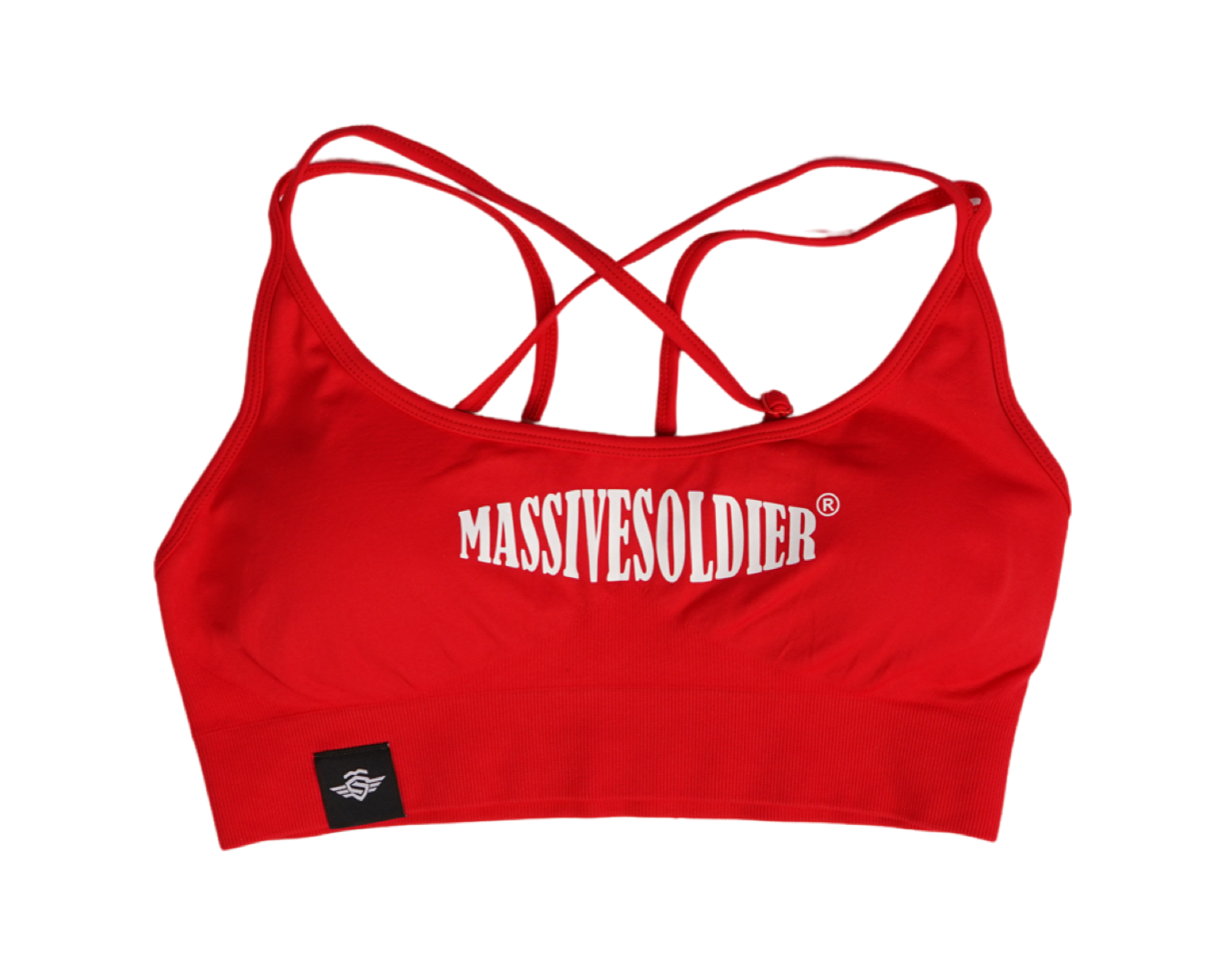 Massive sports bra red