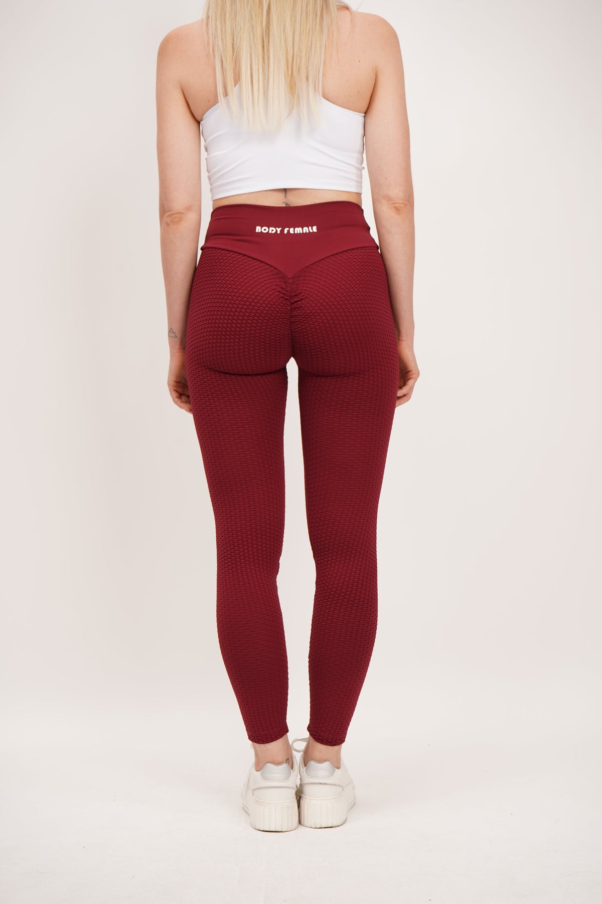 Vino red scrunch Leggings