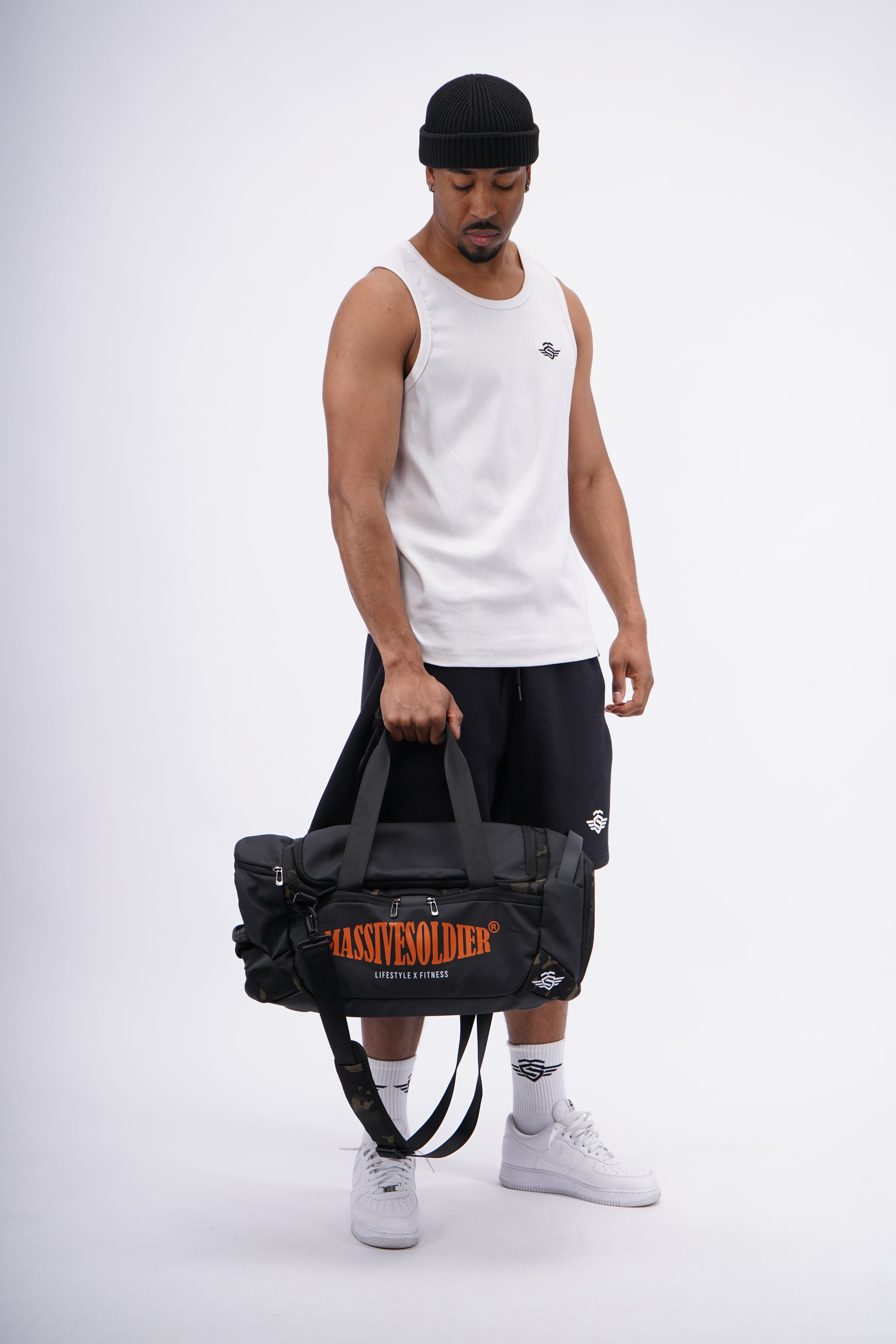 MASSIVESOLDIER® 22L Performance Duffle Bag Camouflage – Built for Every Workout – Massive Soldier Sportbekleidung