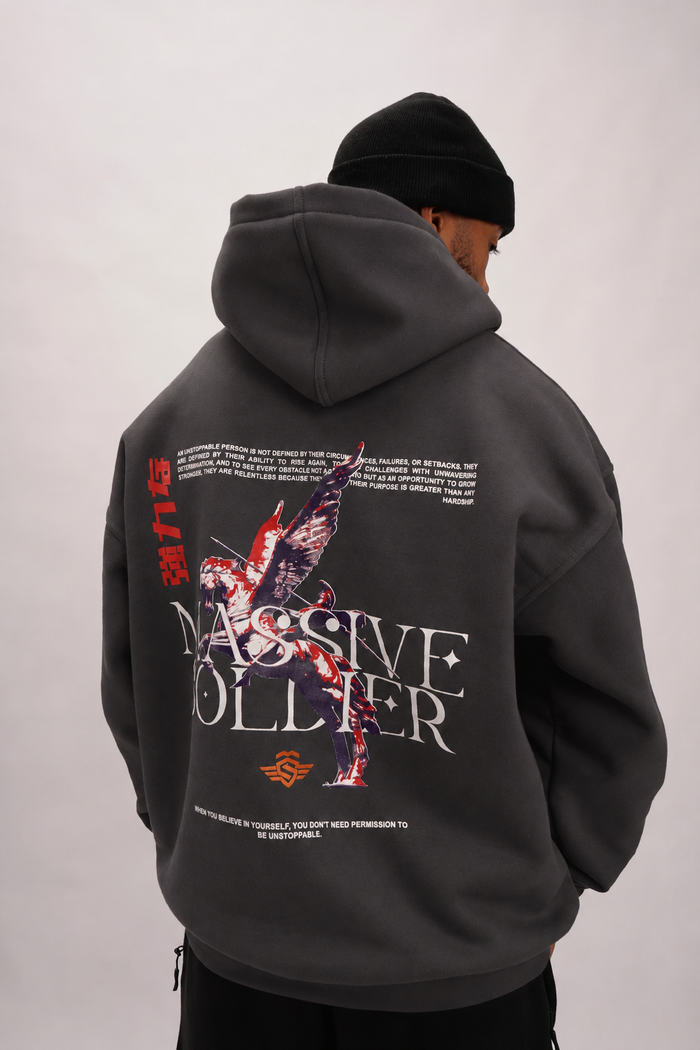 MassiveSoldier OG Lifestyle Hoodie Grey – Massive Soldier Sportbekleidung