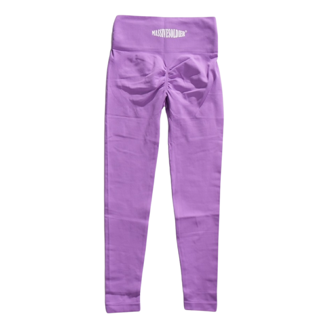 Solid purple scrunch leggings 