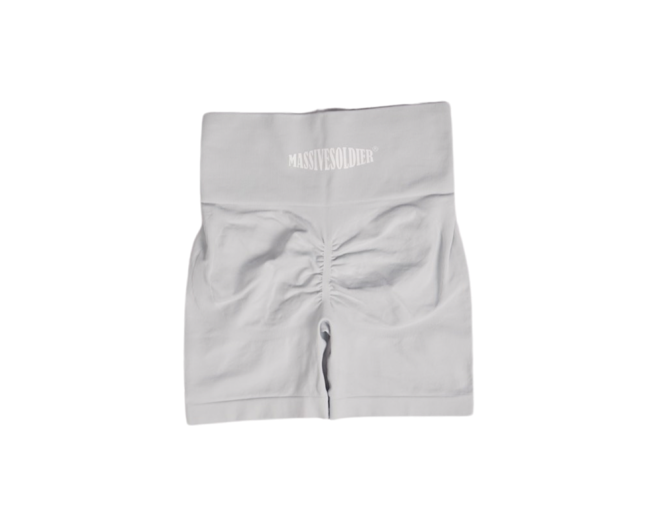 Solid gray scrunch shorts 