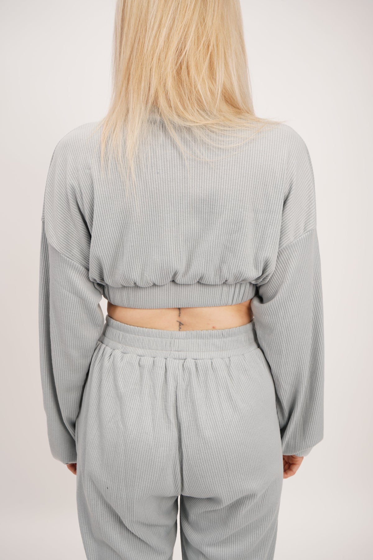 Sky Blue Crop Sweater