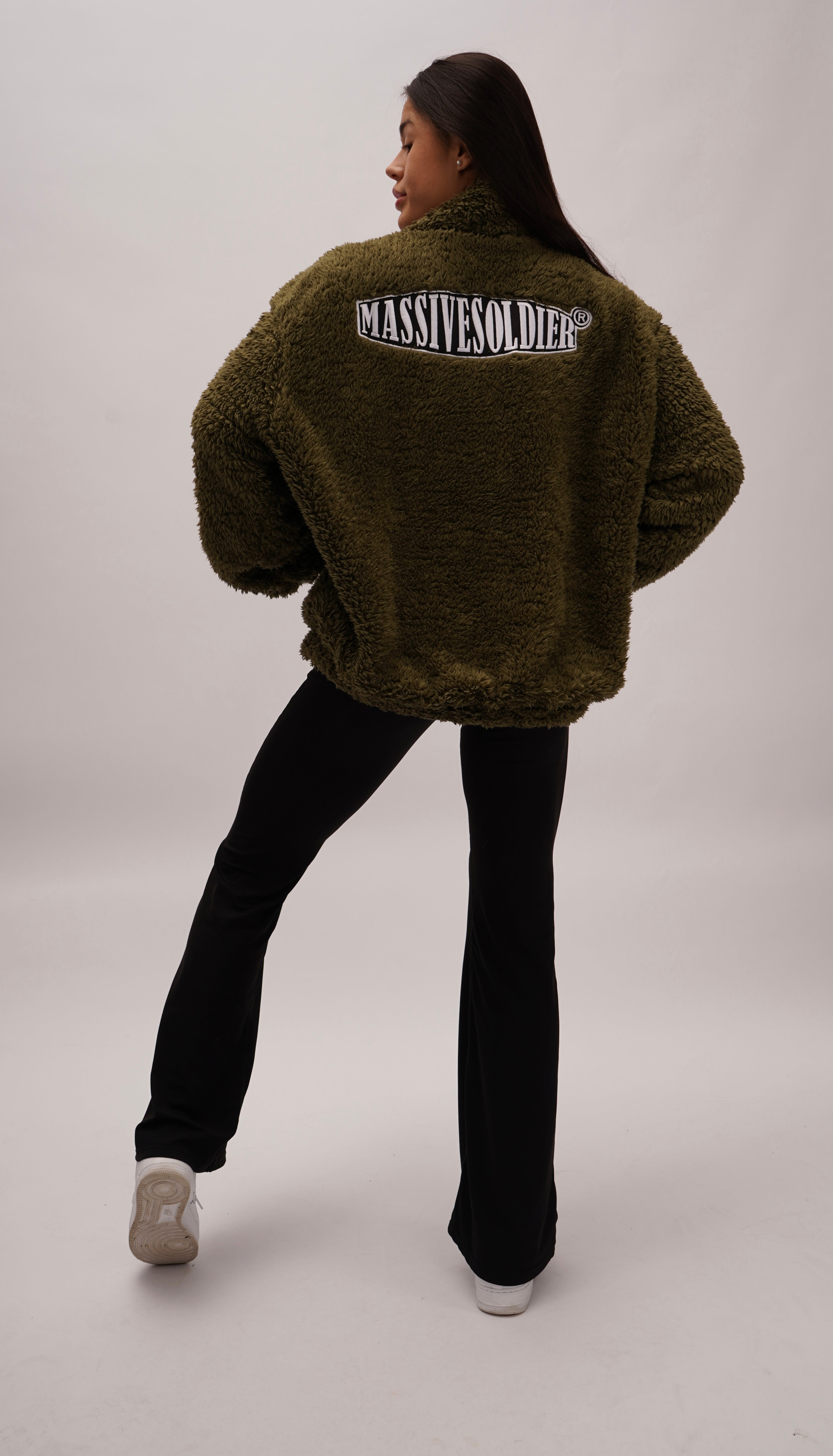 Massive Fleece Sweater Olive