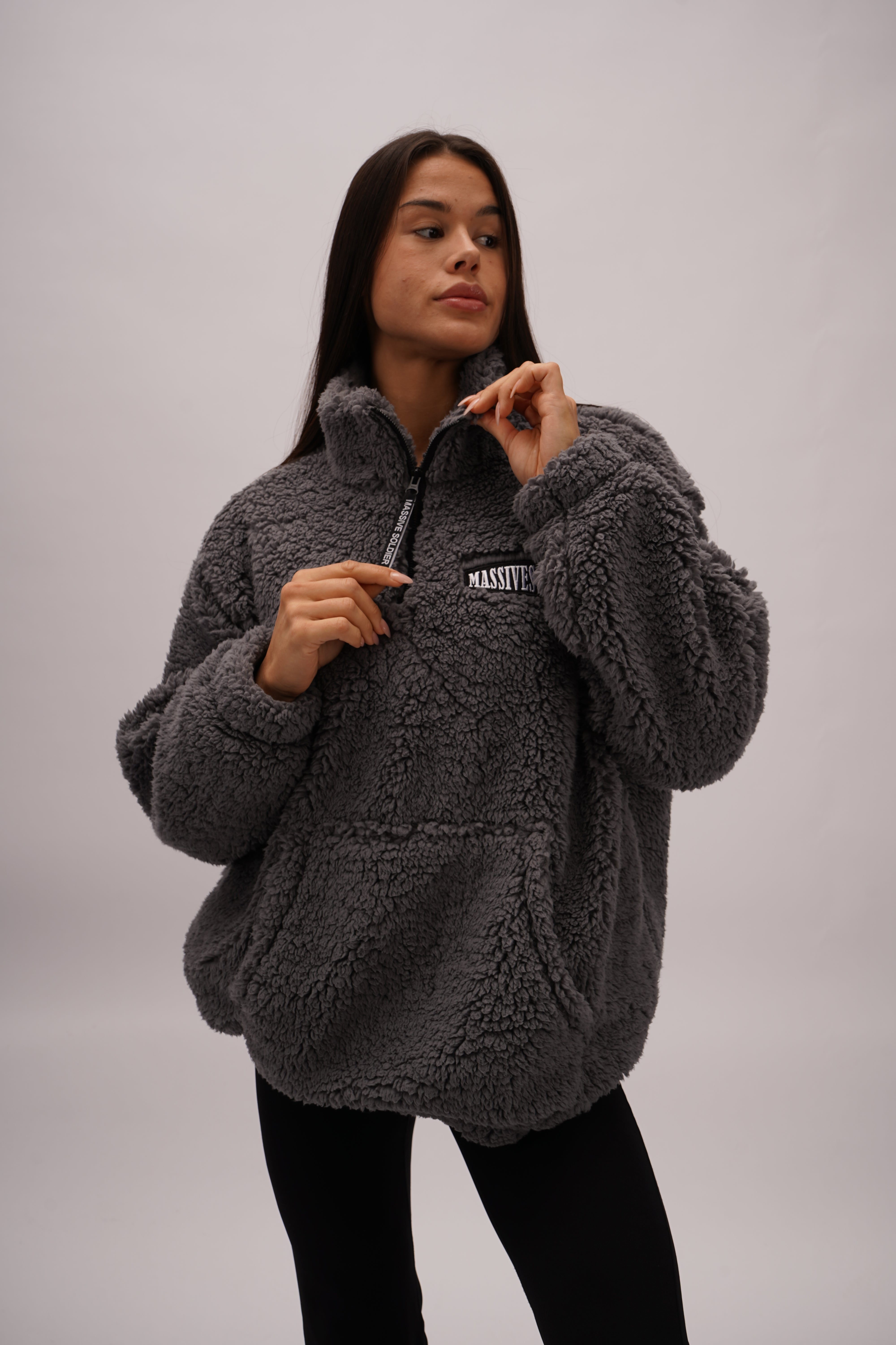 Massive Fleece Sweater Grey