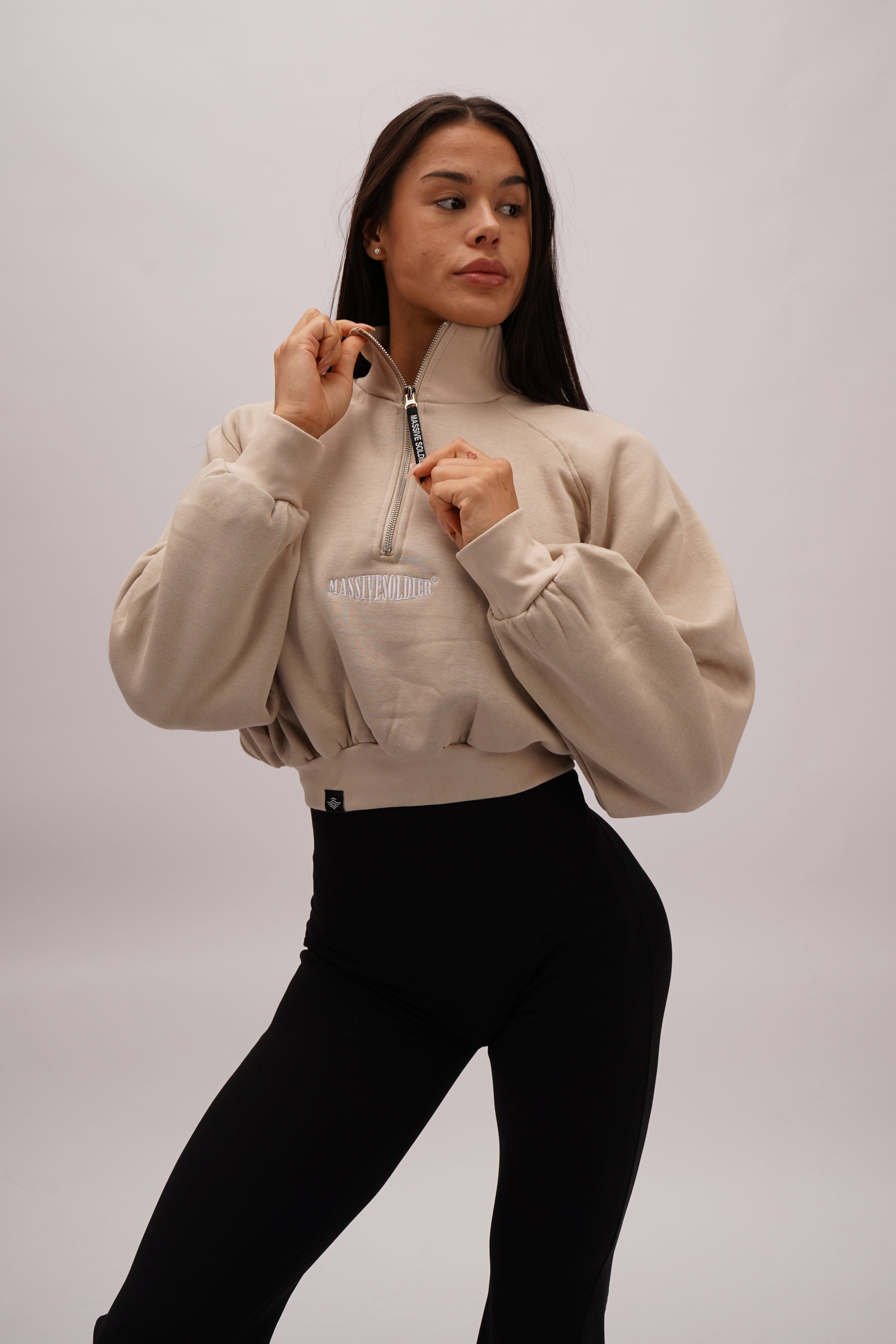 CROP SWEATER BEIGE