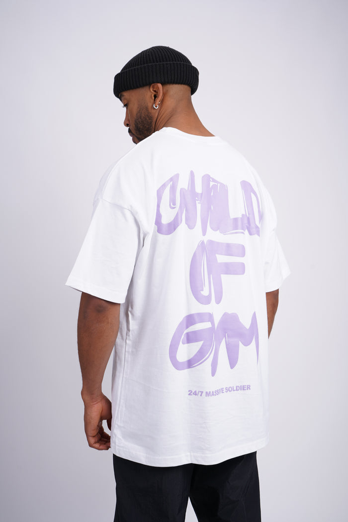 Child Of Gym Lila Shirt – Massive Soldier Oversize-Shirt