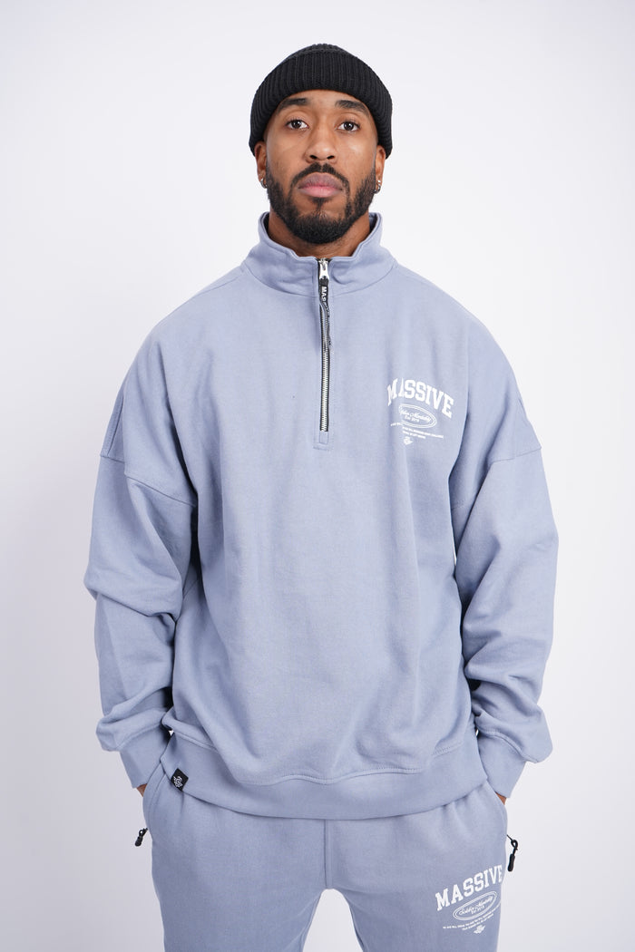 Soldier Mentality Sweater Grau Blau – Massive Soldier Sportbekleidung
