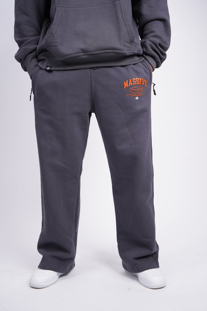 Massive Soldier Mentality Jogger Grey Orange – Massive Soldier Jogginghose
