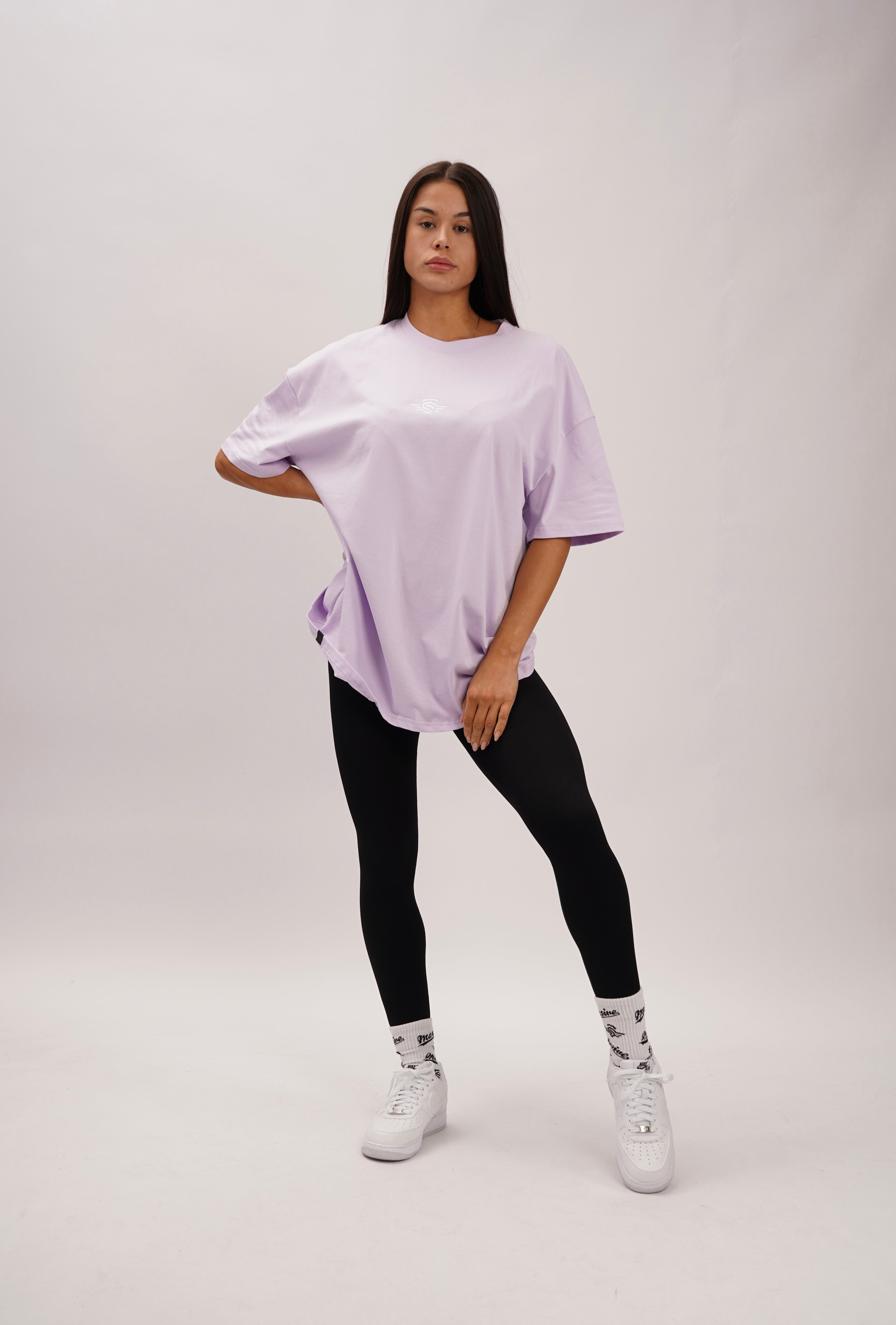 BODYBUILDING SHIRT LILA OVERSIZE