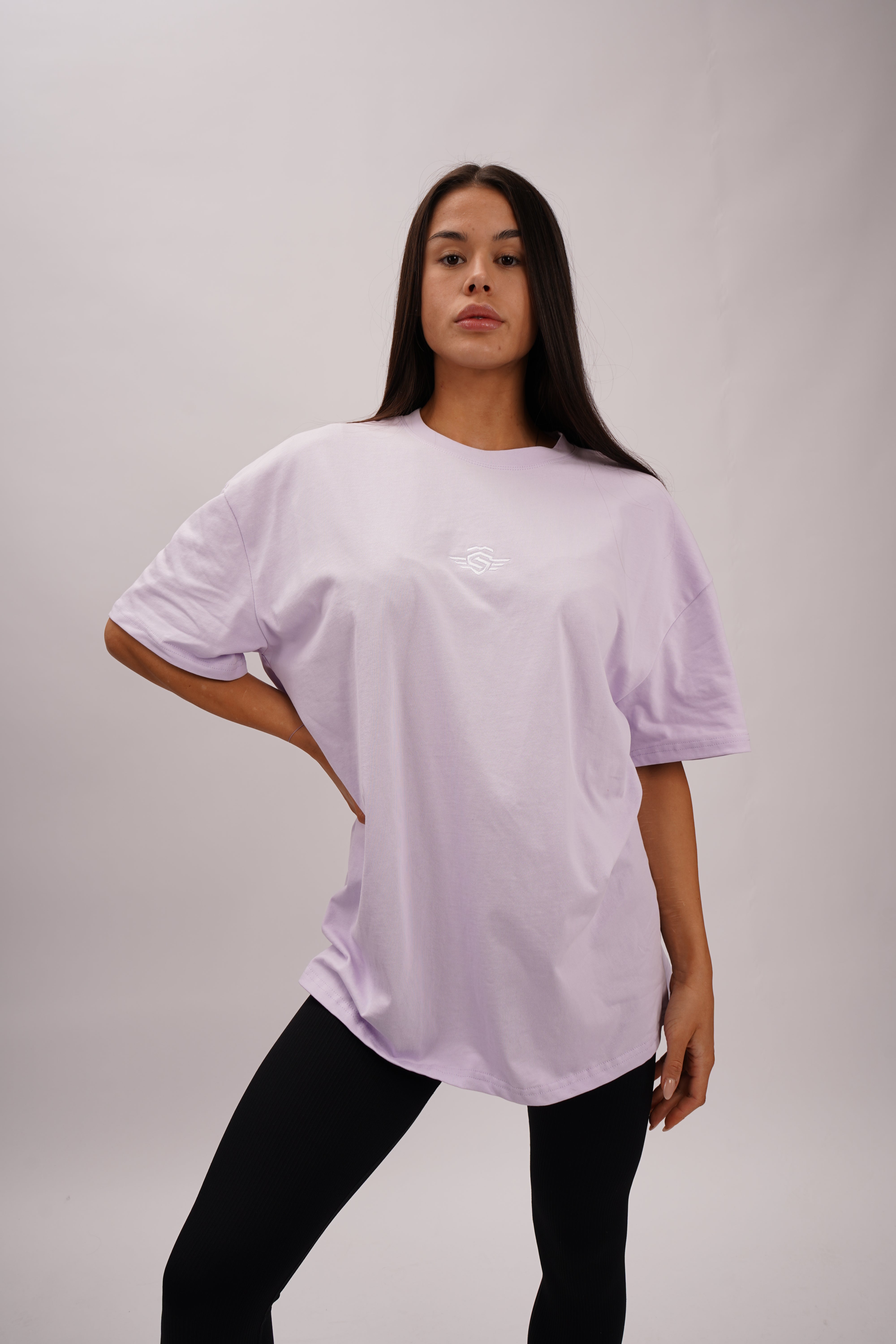 BODYBUILDING SHIRT LILA OVERSIZE