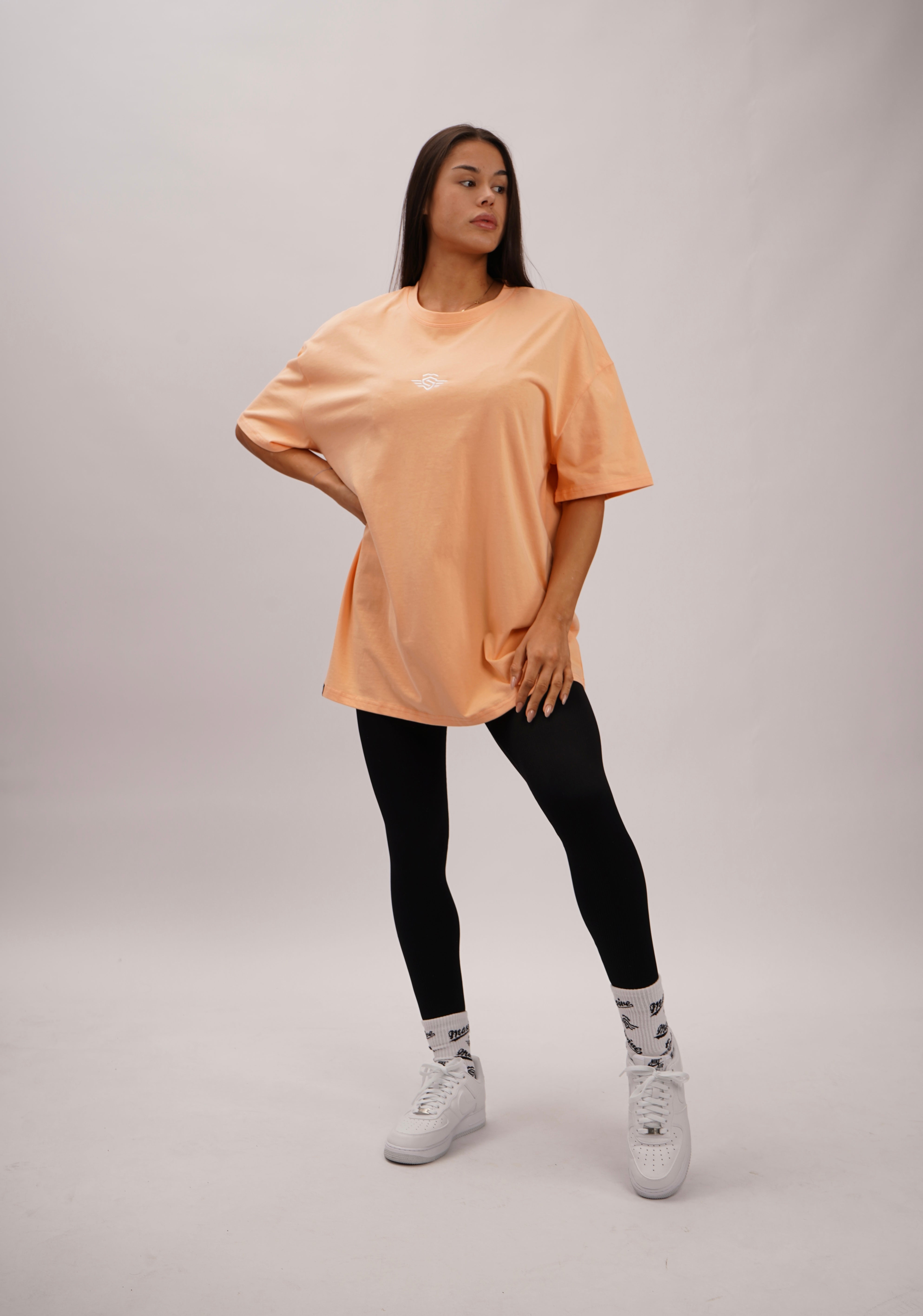 BODYBUILDING SHIRT APRICOT OVERSIZE