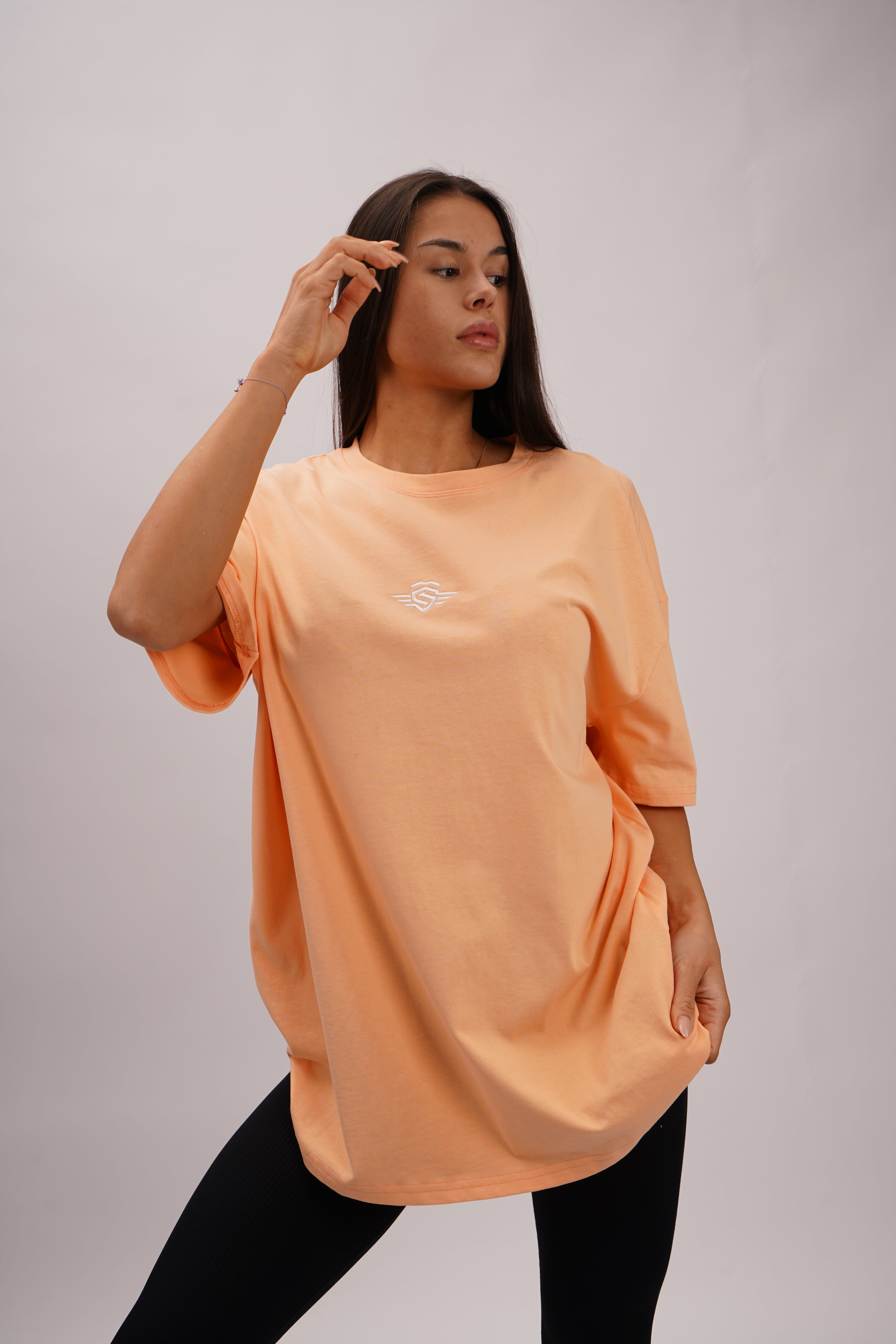 BODYBUILDING SHIRT APRICOT OVERSIZE