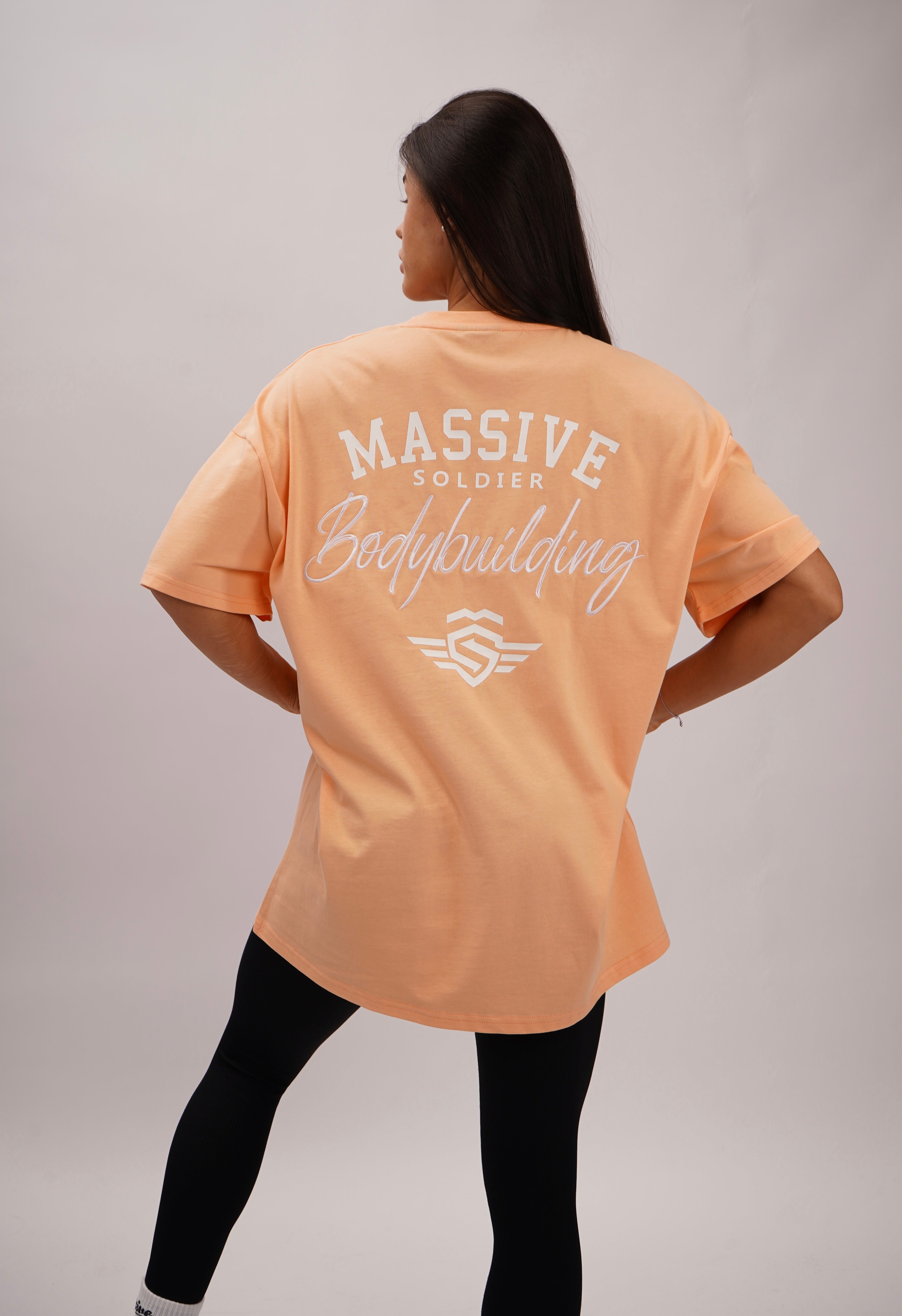 BODYBUILDING SHIRT APRICOT OVERSIZE