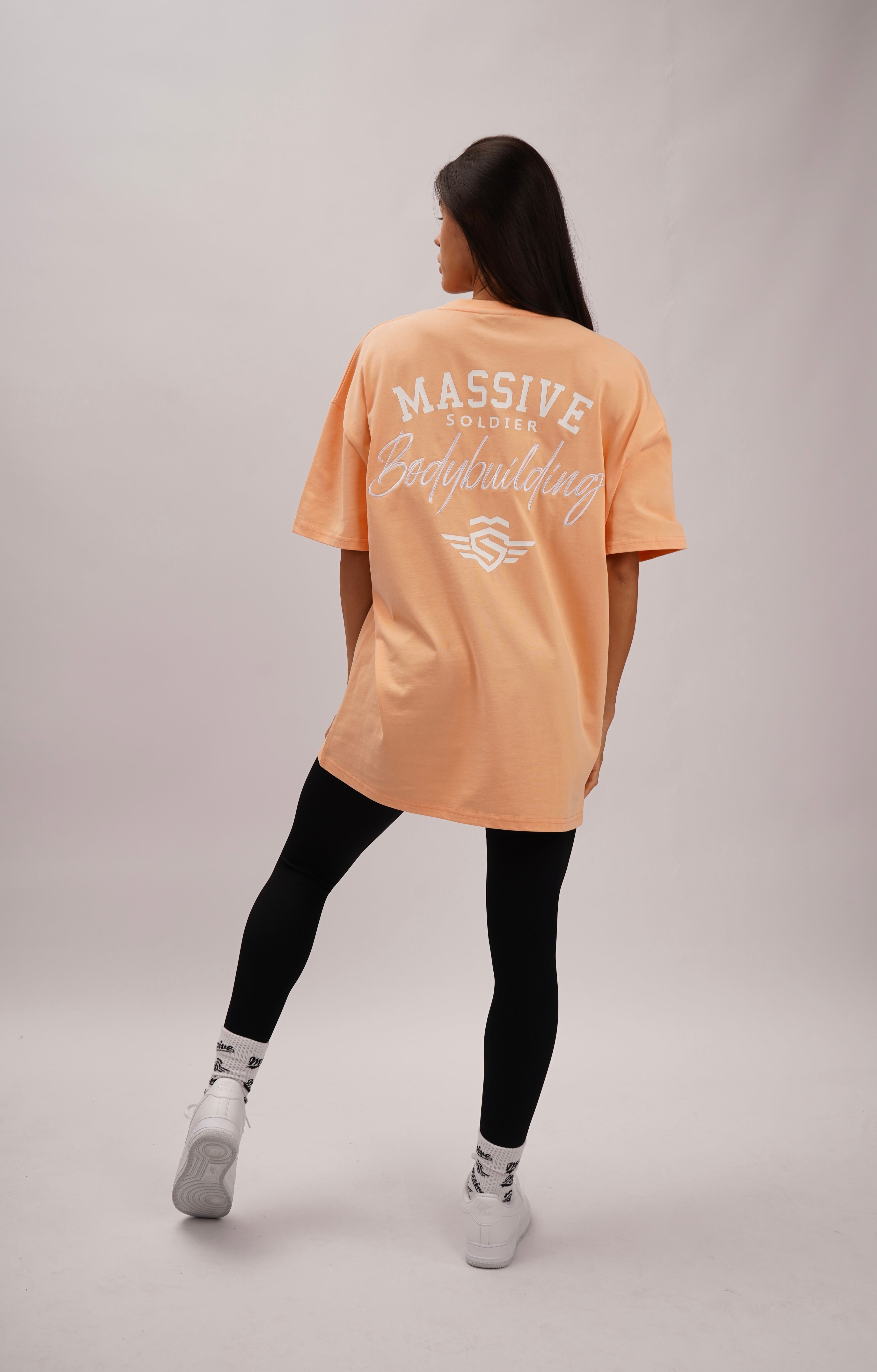 BODYBUILDING SHIRT APRICOT OVERSIZE