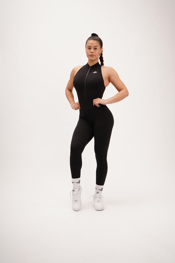 Jumpsuit Classy Fit lang black – Massive Soldier Sportbekleidung