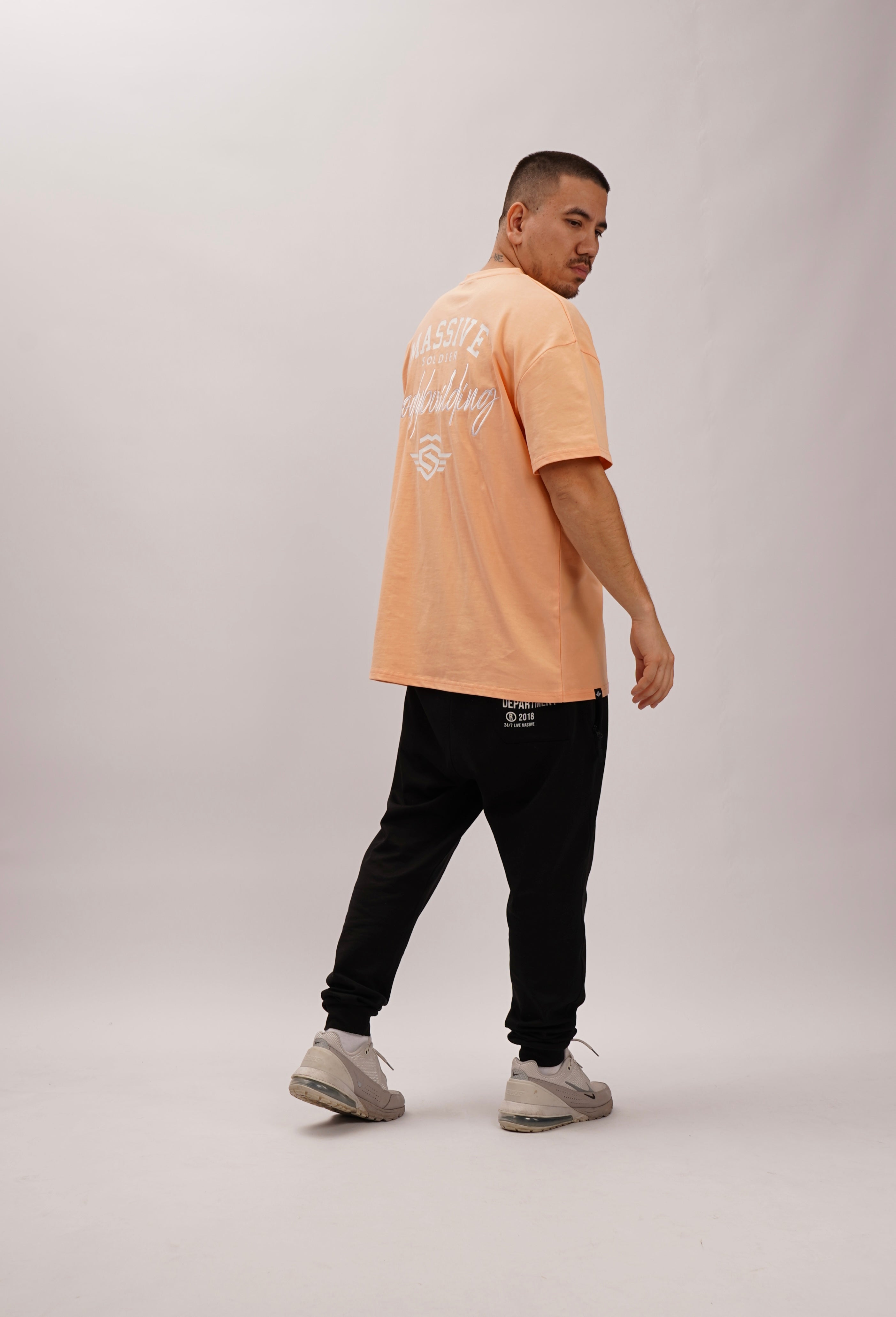 BODYBUILDING SHIRT APRICOT OVERSIZE