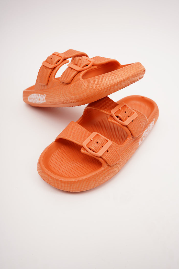 double Strap Badelatschen Orange – Massive Soldier Badelatschen