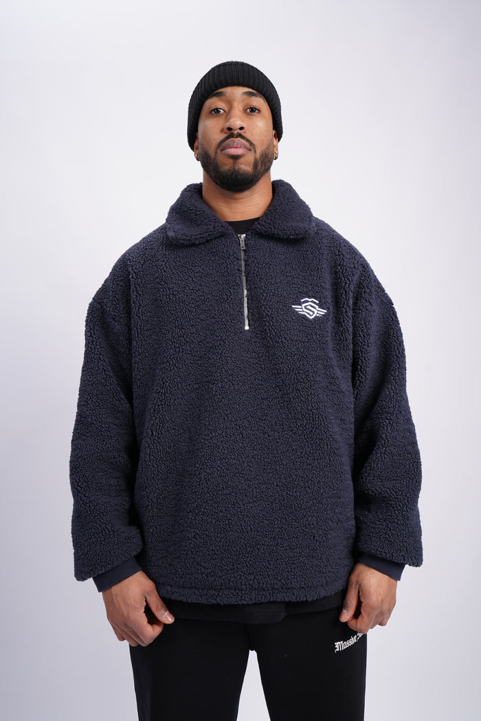 Massive Classic Fleece Navy – Massive Soldier Sportbekleidung