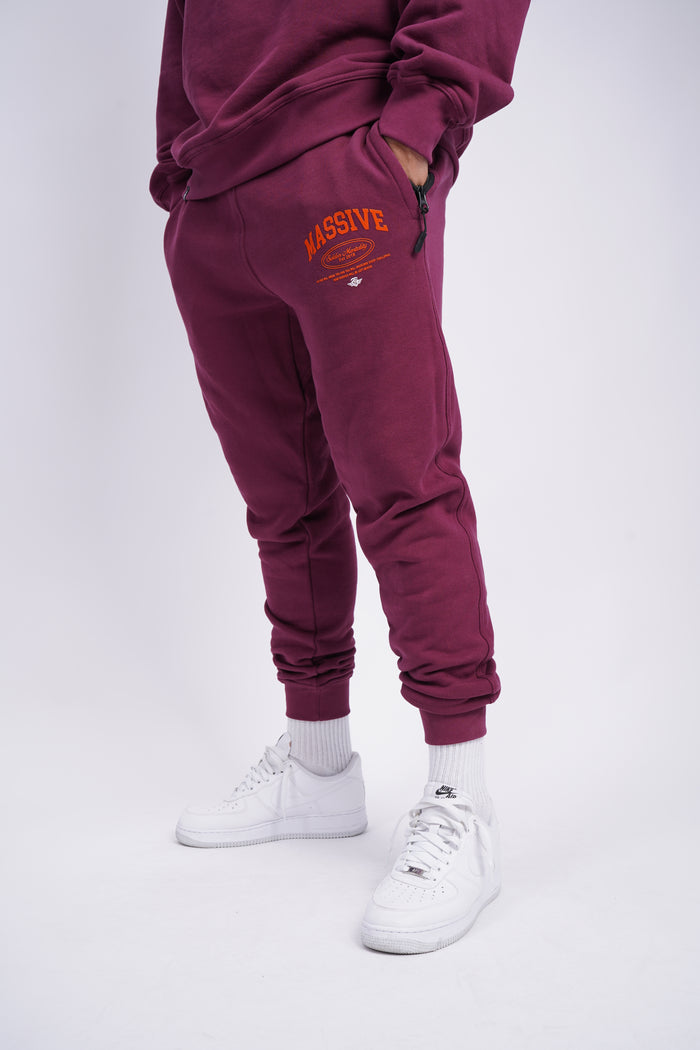 Massive Soldier Mentality Jogger Weinrot – Massive Soldier Jogginghose