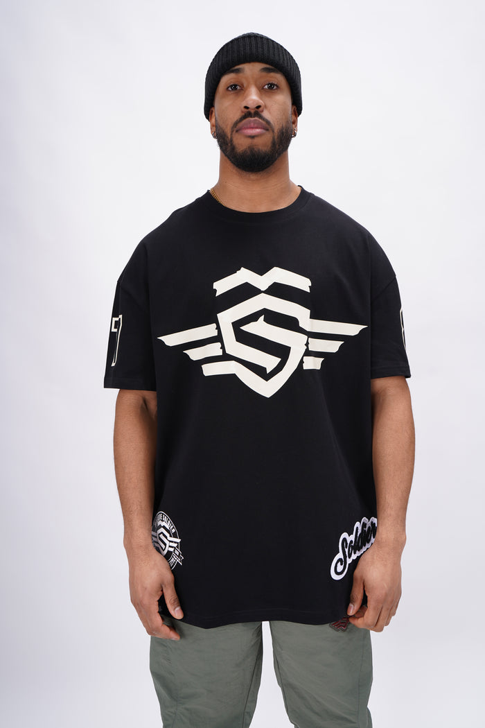 Crazy Tape Shirt Oversize Black – Massive Soldier Oversize-Shirt