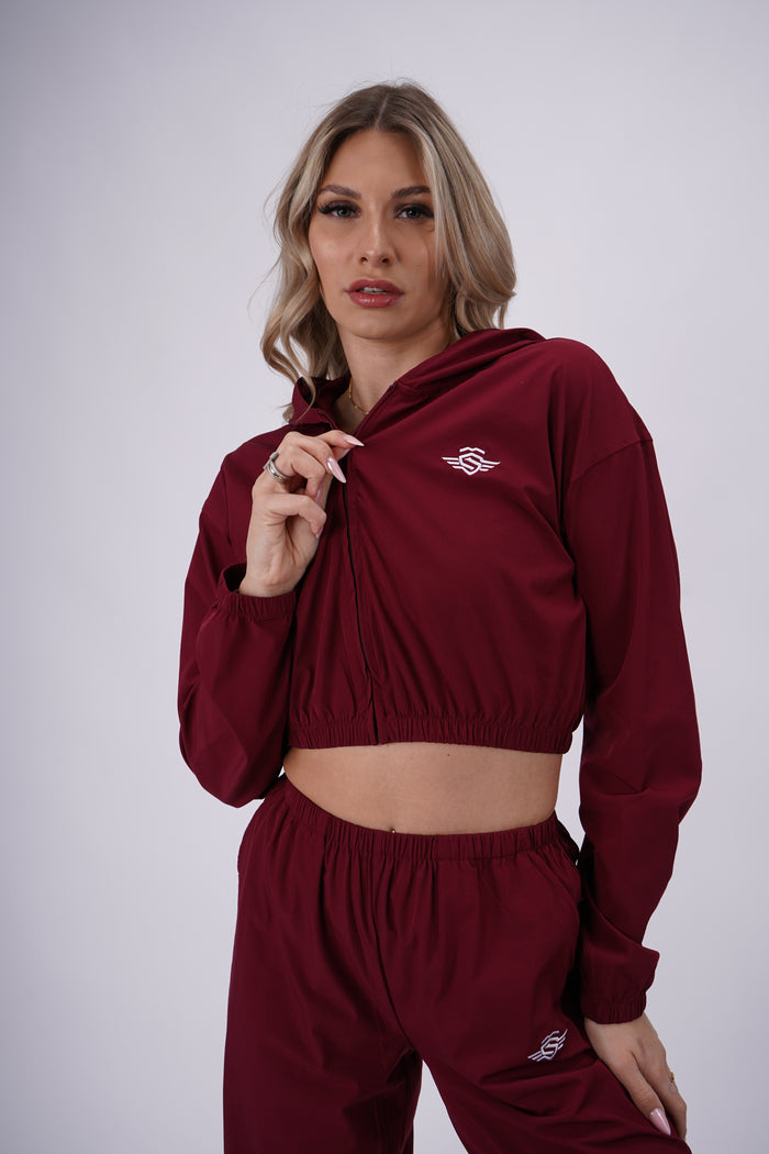 Massive Spring Crop Zipper Redwine – Massive Soldier Zip-Hoodie