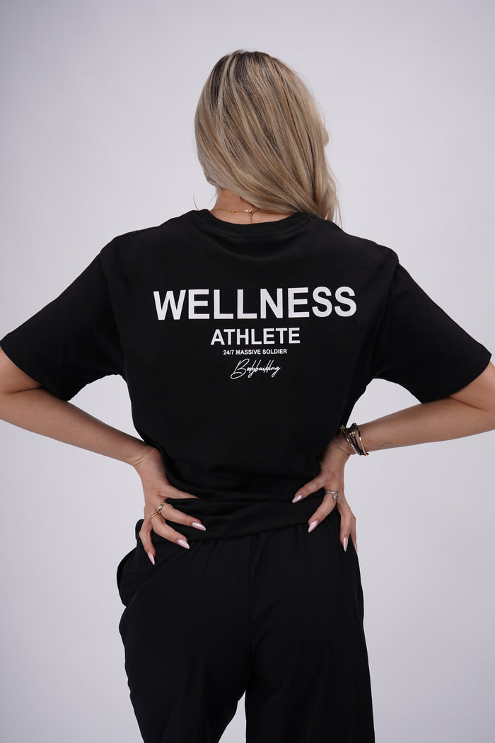 Wellness Athlete Shirt Black – Massive Soldier Oversize-Shirt