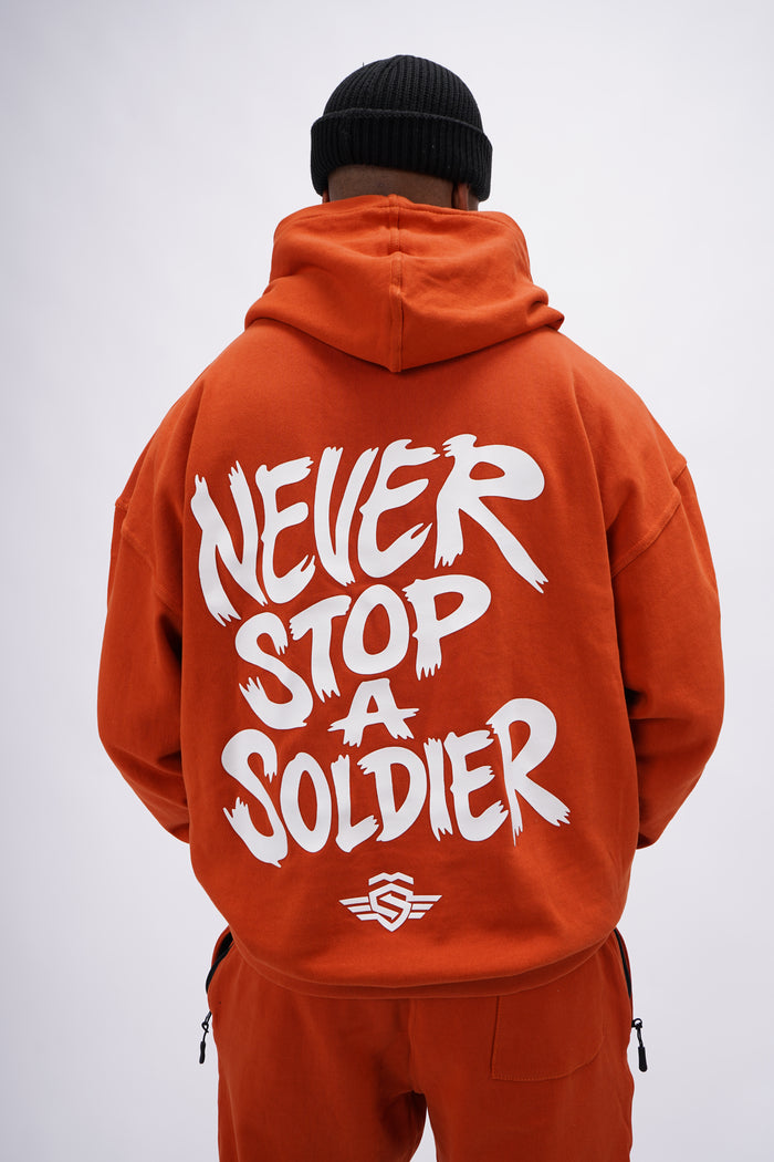Never Stop A Soldier Hoodie – Massive Soldier Sportbekleidung