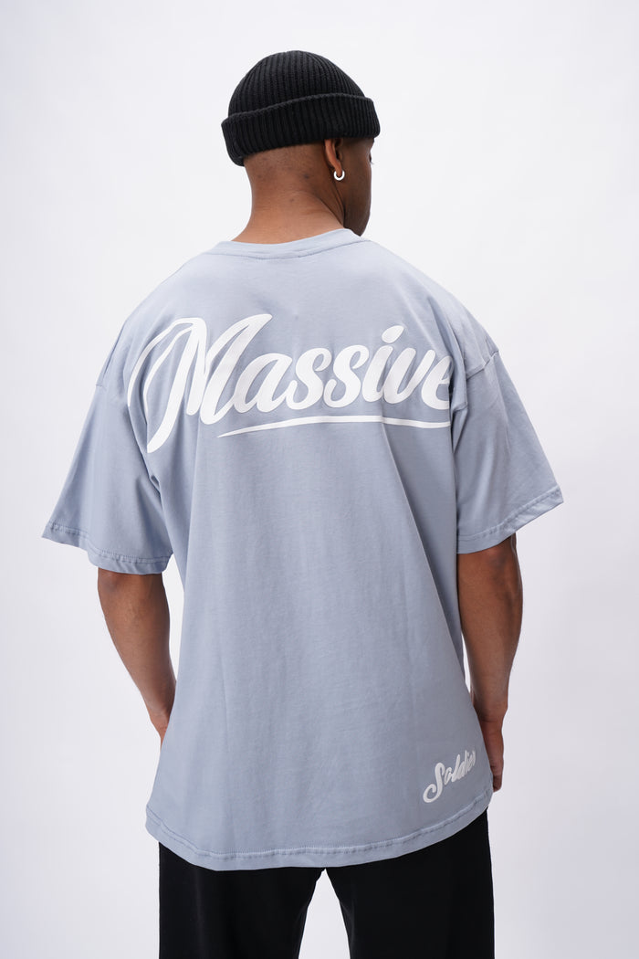 Massive Basic Oversize Shirt Lightblue – Massive Soldier Oversize-Shirt