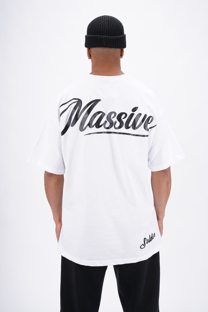 Massive Basic Oversize Shirt White – Massive Soldier Oversize-Shirt