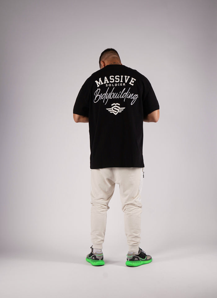 Bodybuilding Shirt Black Oversize – Massive Soldier Oversize-Shirt