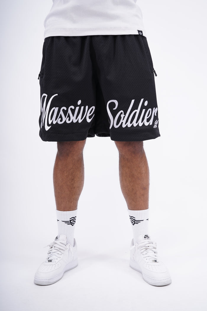 Massive Statement Mesh Shorts black – Massive Soldier Sportbekleidung