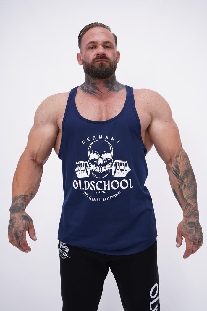 Oldschool Bodybuilding Germany Tank Navy – Massive Soldier Sportbekleidung