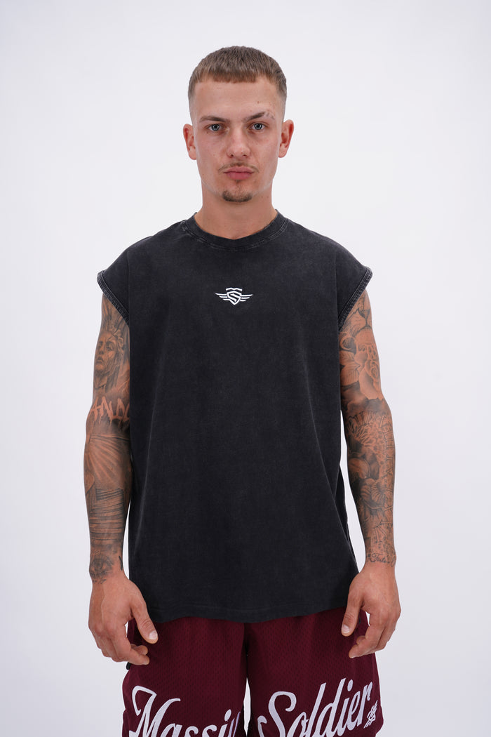 Massive Wash Tank Black – Massive Soldier Sportbekleidung