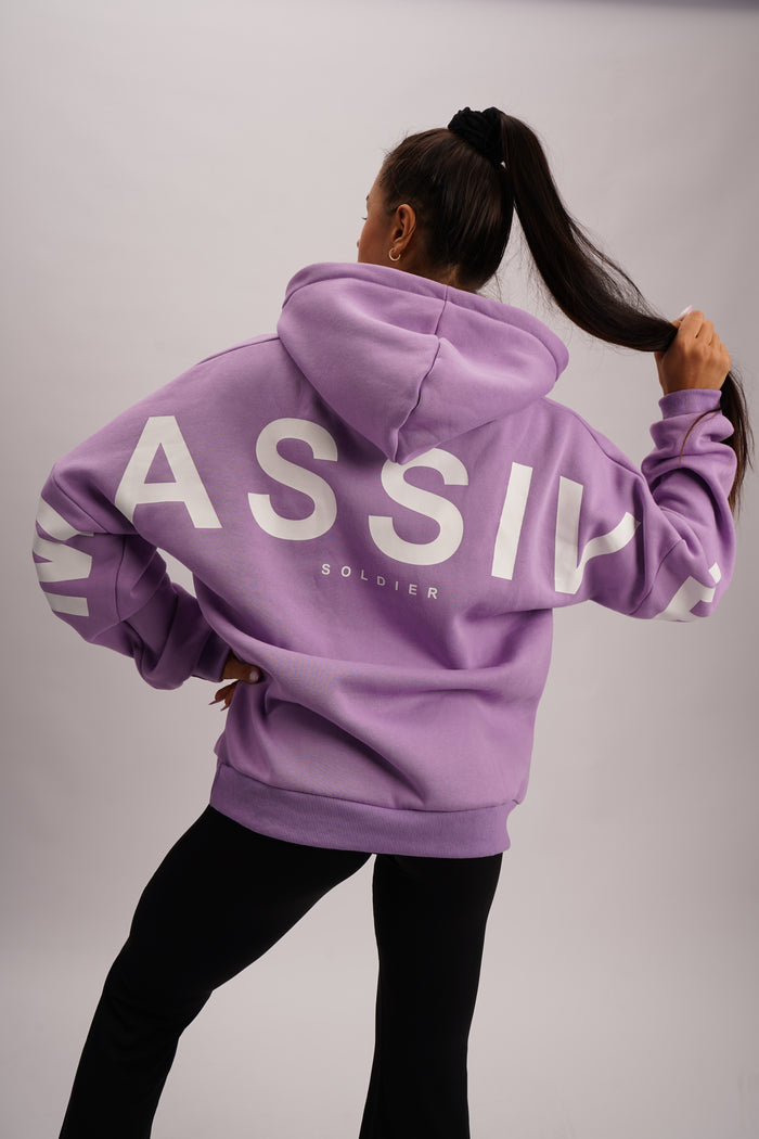 Big Massive Hoodie Lila – Massive Soldier Sportbekleidung