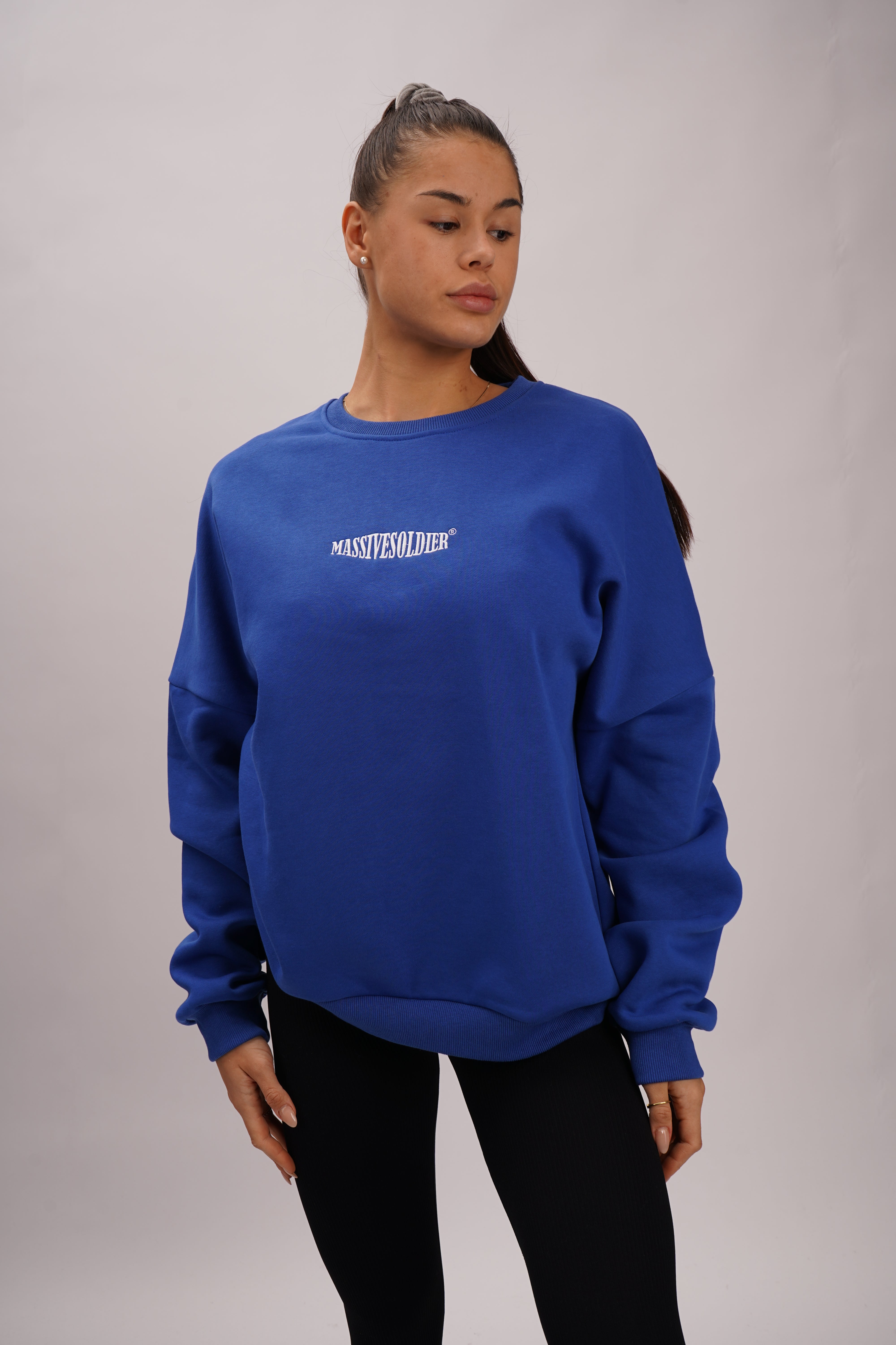 Big Massive Stick Sweater Royal Blue