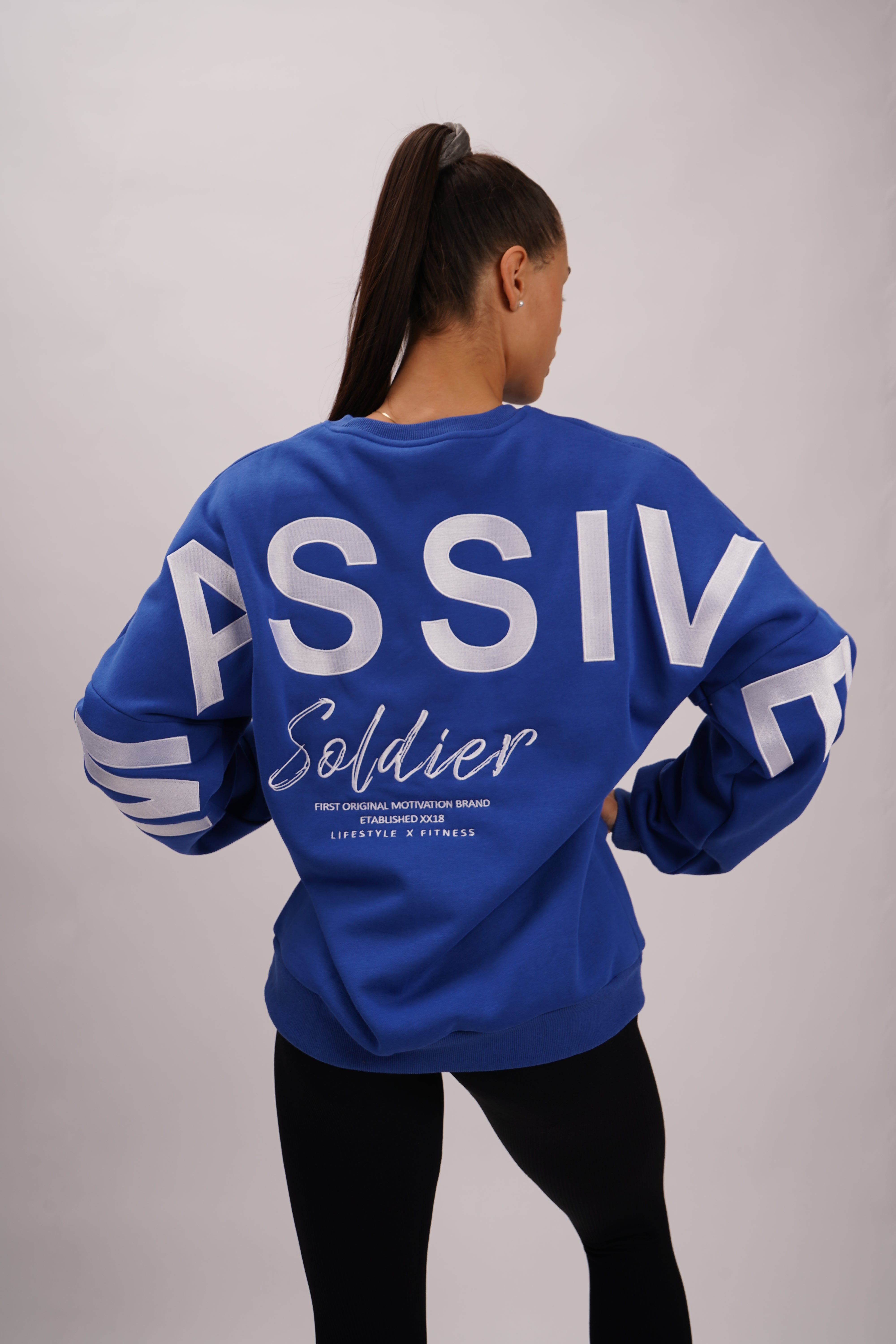 Big Massive Stick Sweater Royal Blue