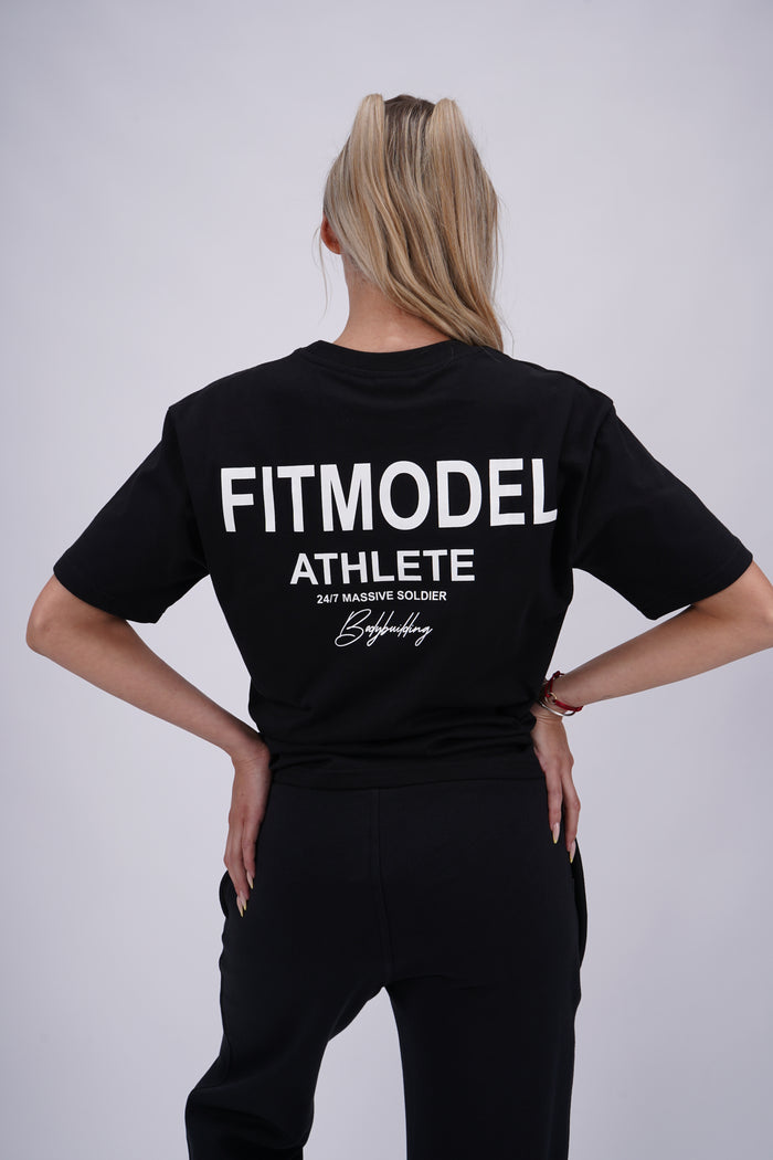 Fitmodel Athlete Shirt Black – Massive Soldier Oversize-Shirt