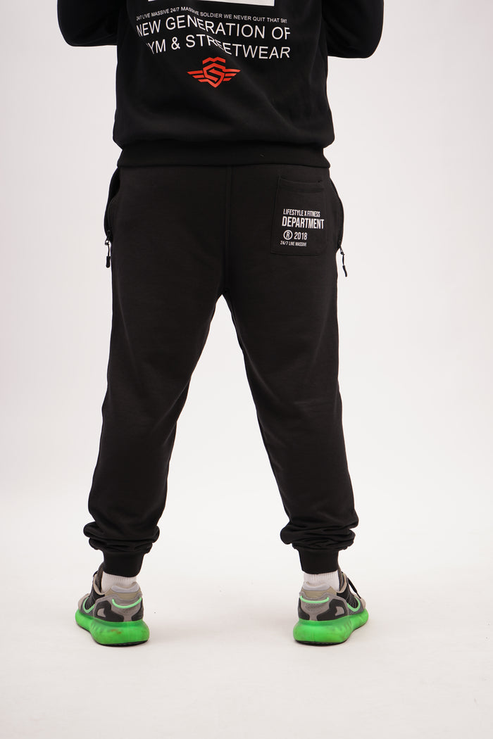 Lifestyle Dep. Jogger Black – Massive Soldier Jogginghose