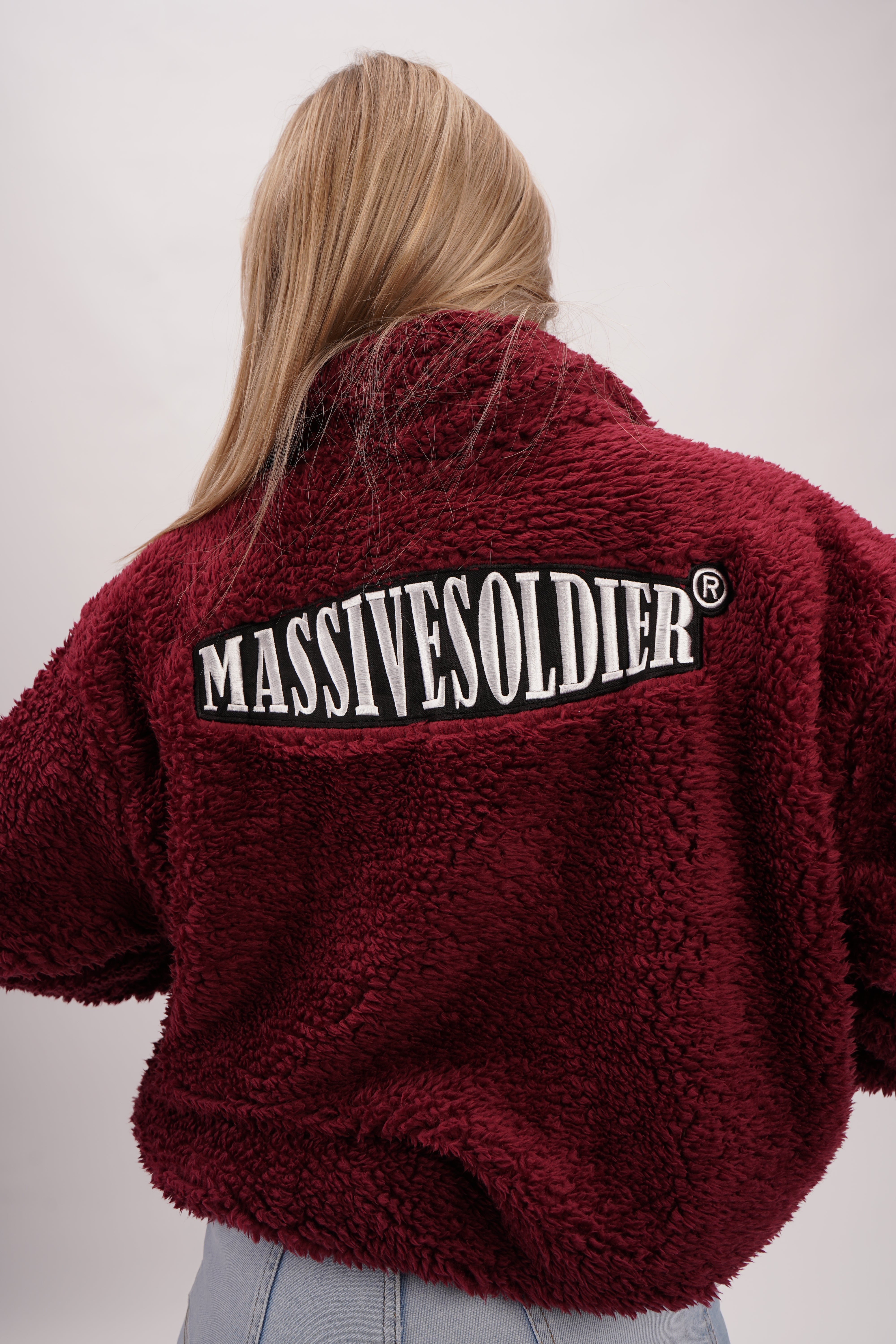 Massive Fleece Sweater Burgunder