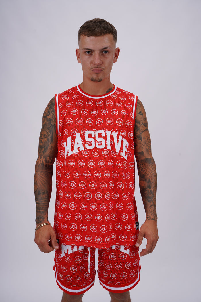 HOT SUMMER MASSIVE RED MESH TANK
