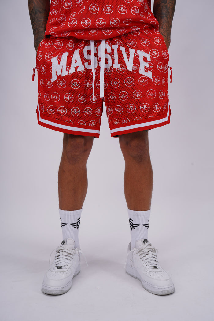 HOT SUMMER MASSIVE RED MESH SHORTS