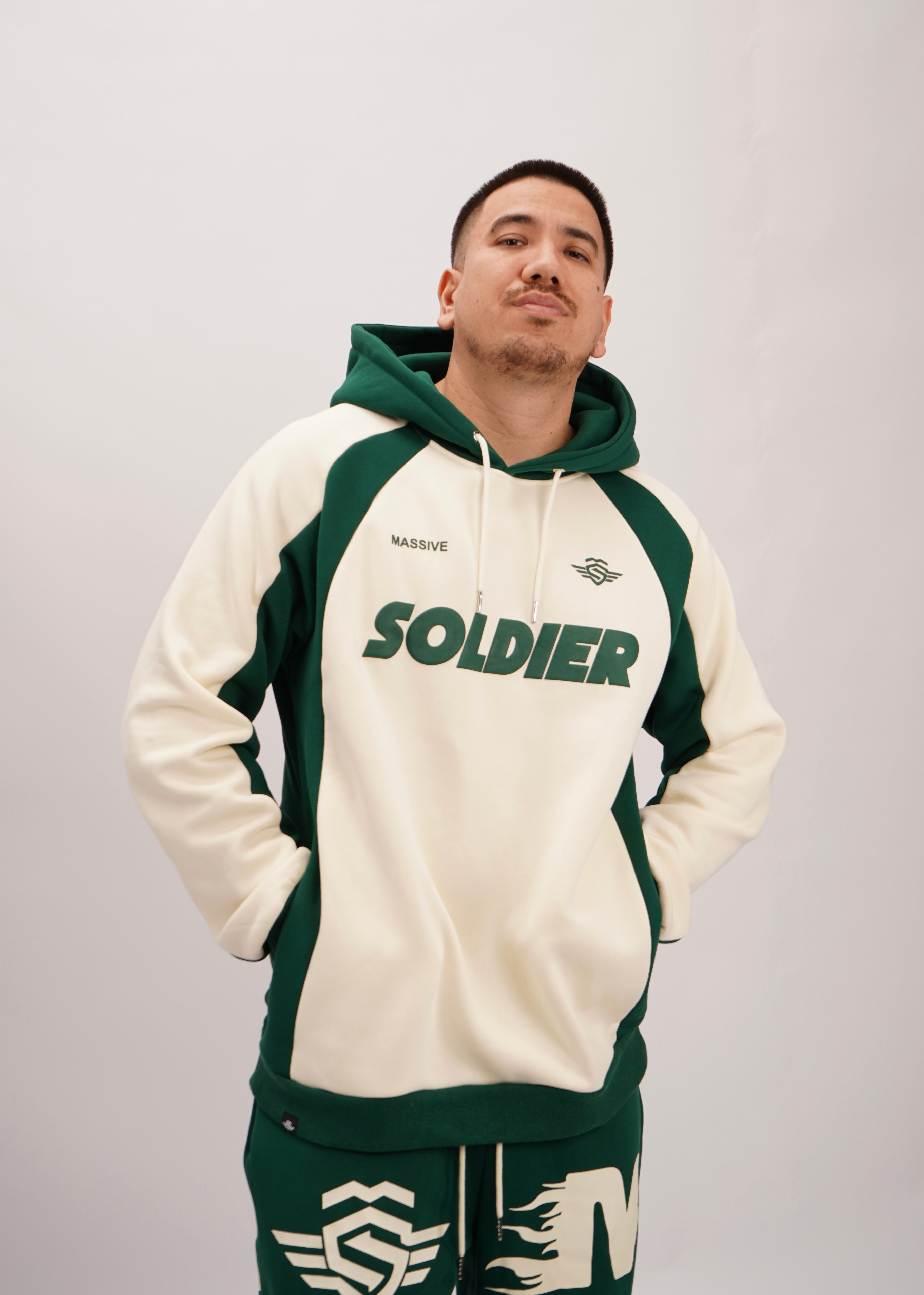 SOLDIER HOODIE OVERSIZE GREEN