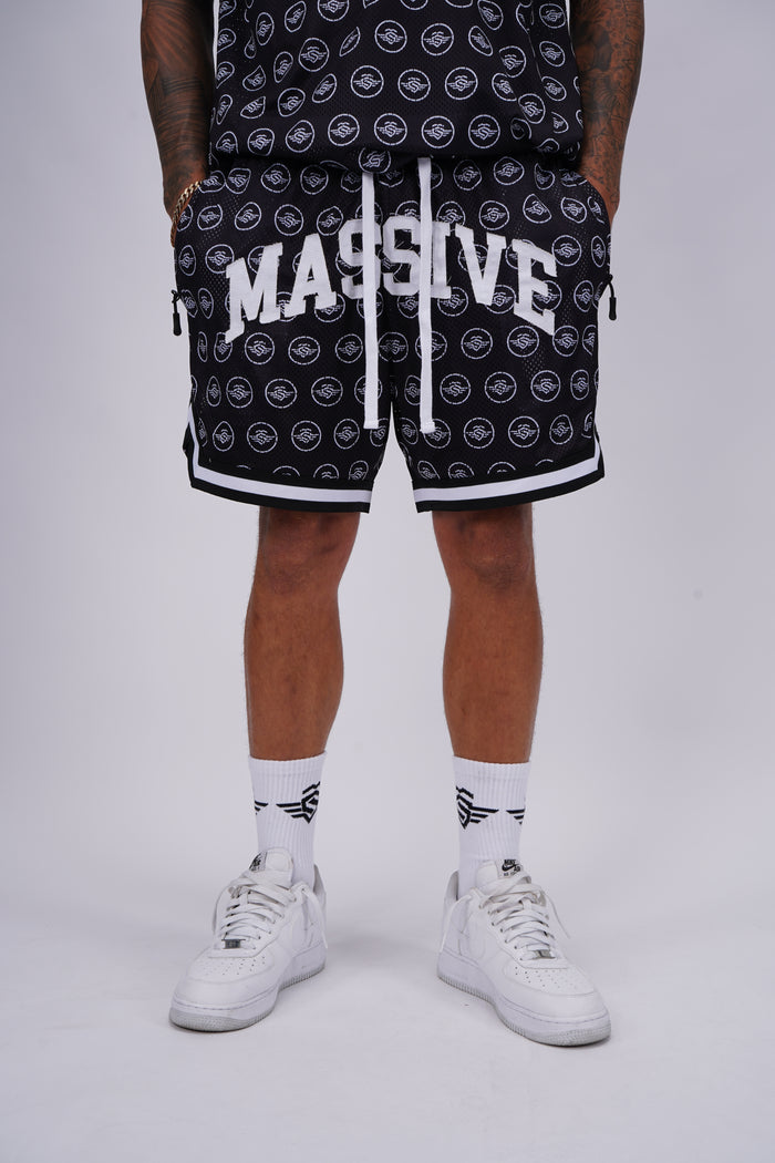 HOT SUMMER MASSIVE BLACK MESH SHORTS