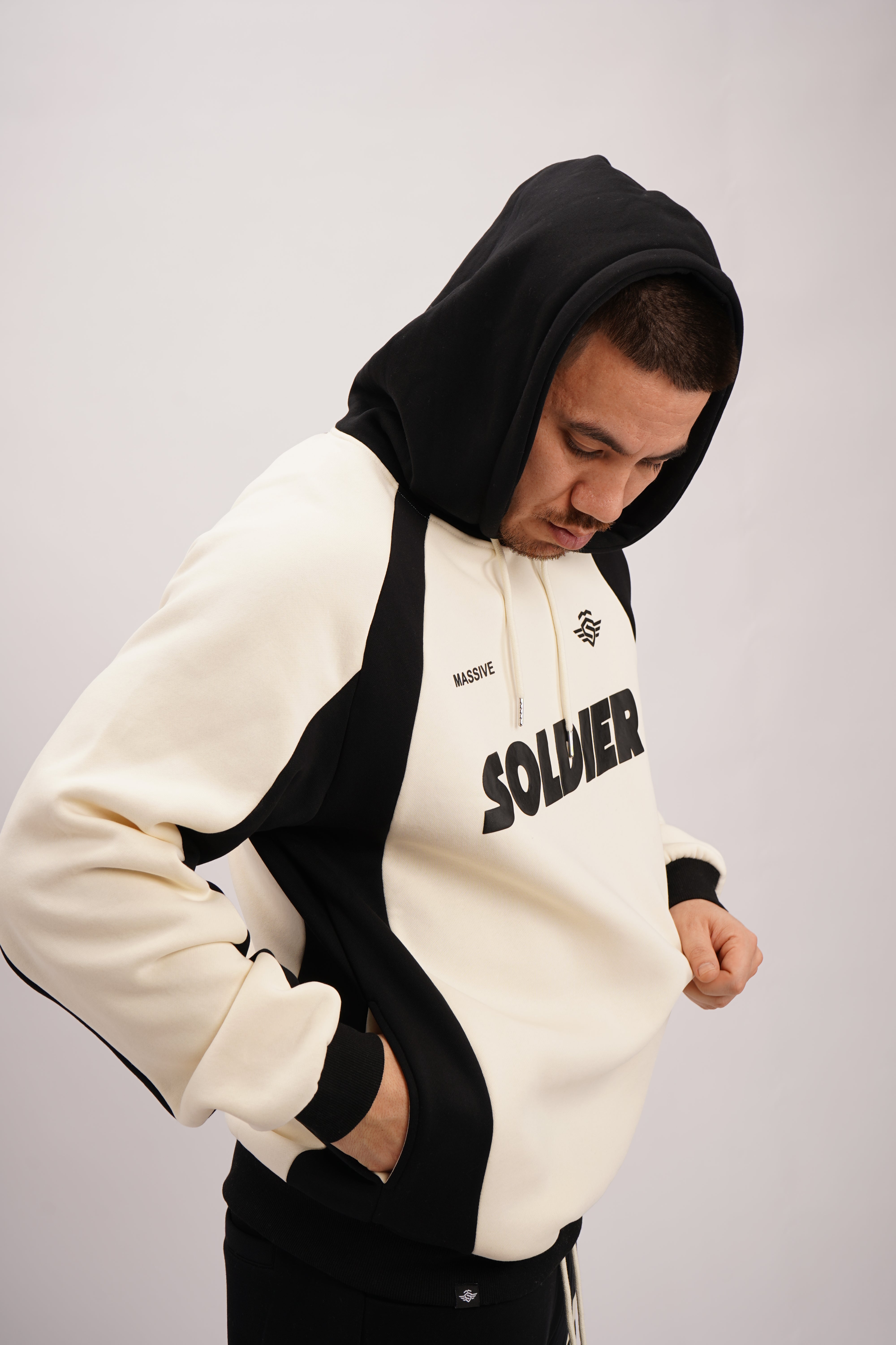 SOLDIER HOODIE OVERSIZE BLACK