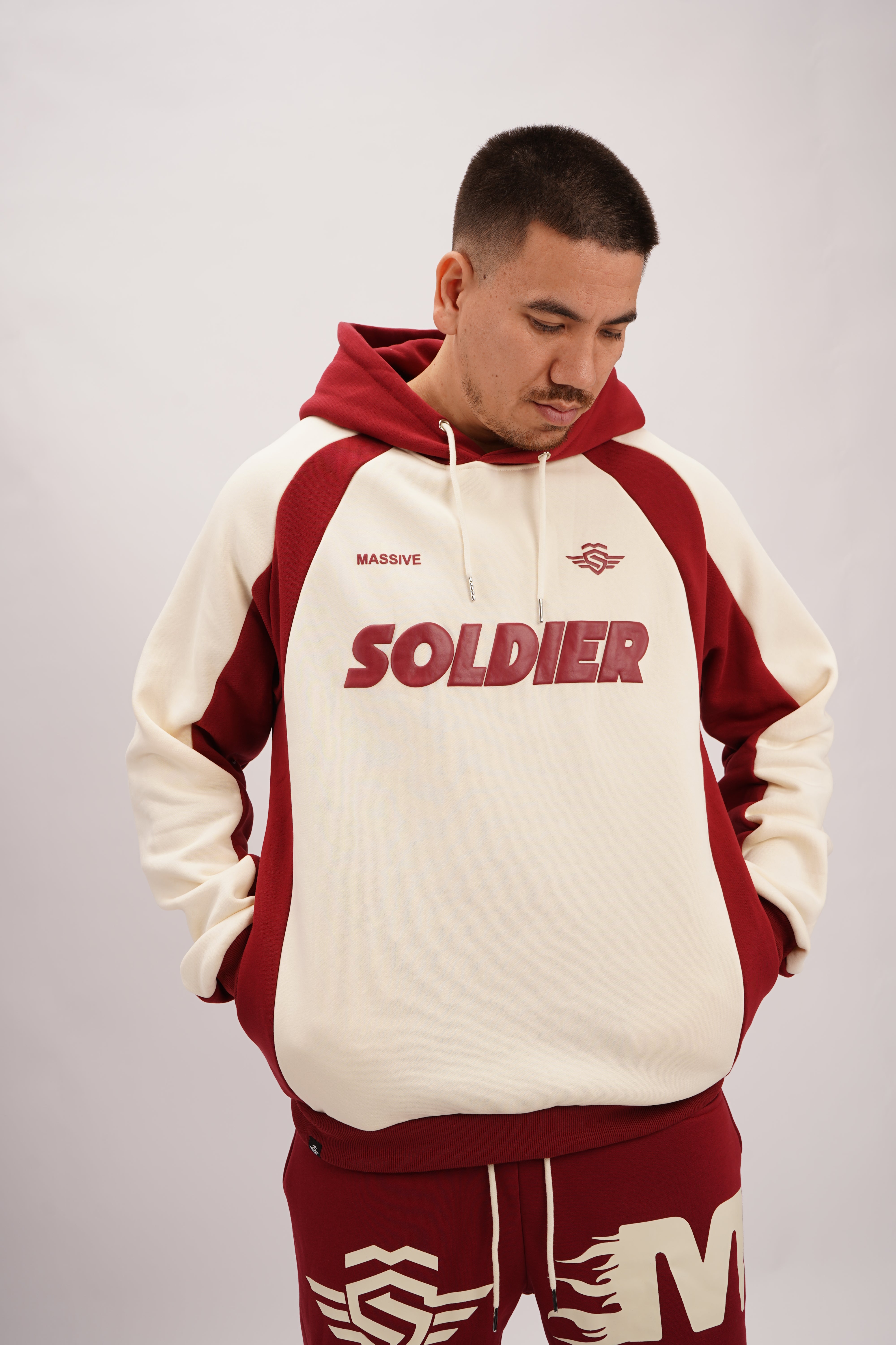 SOLDIER HOODIE OVERSIZE Rot