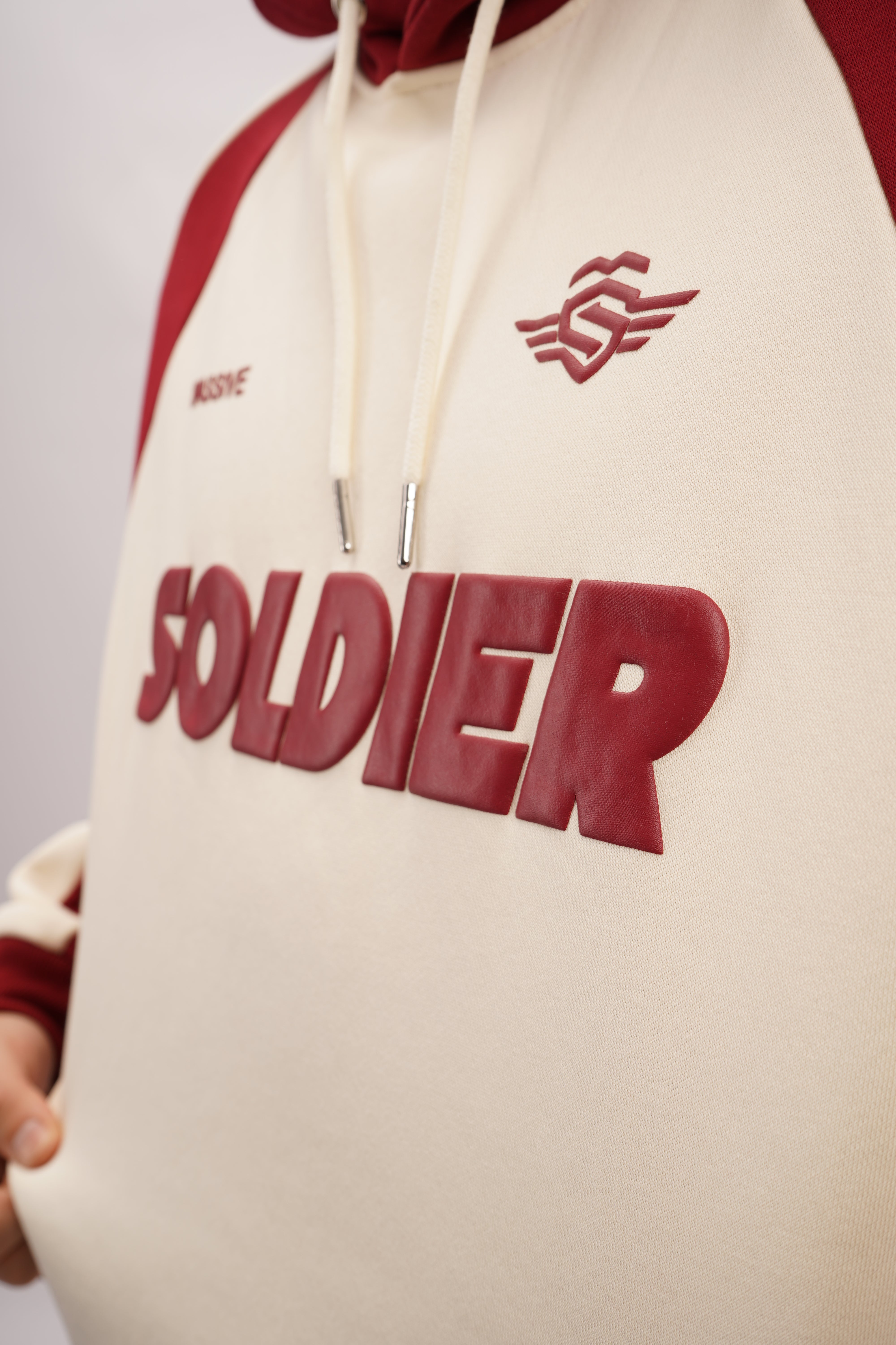 SOLDIER HOODIE OVERSIZE RED