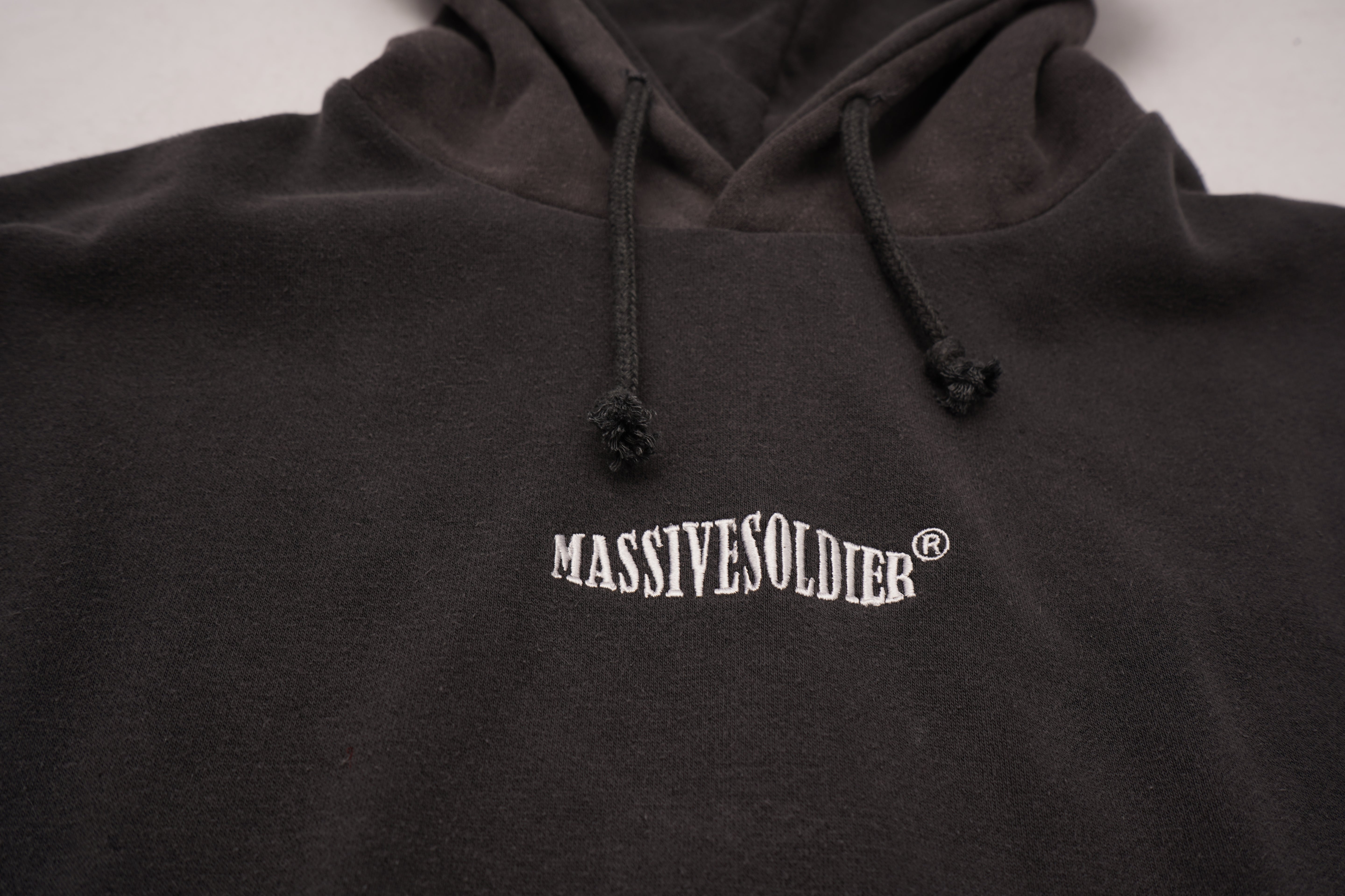 WASHED CUTTED HOODIE