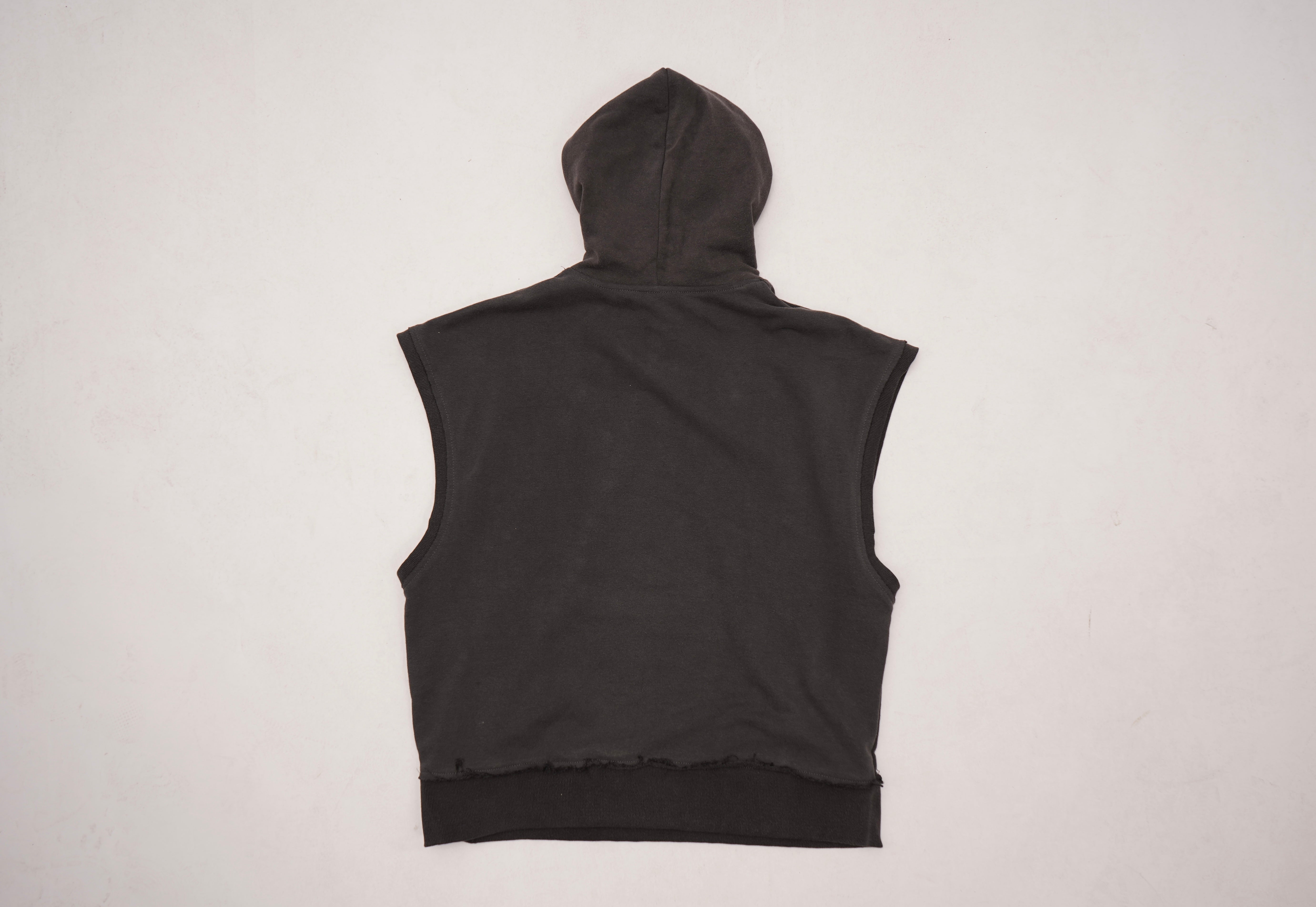 WASHED CUTTED HOODIE