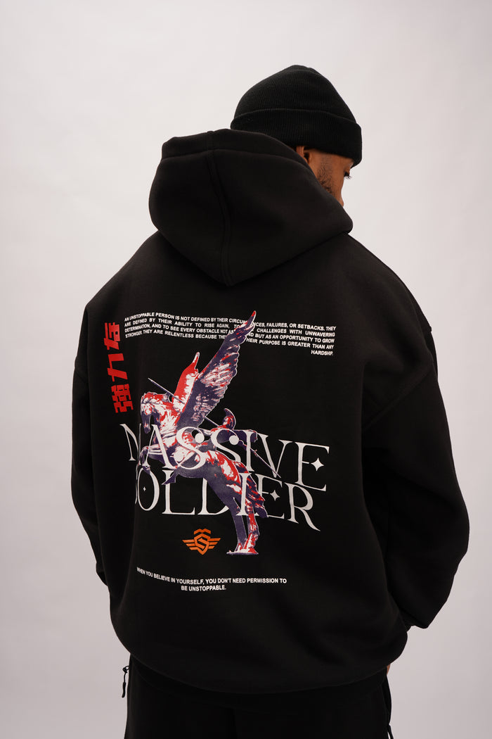 MassiveSoldier OG Lifestyle Hoodie Black – Massive Soldier Sportbekleidung